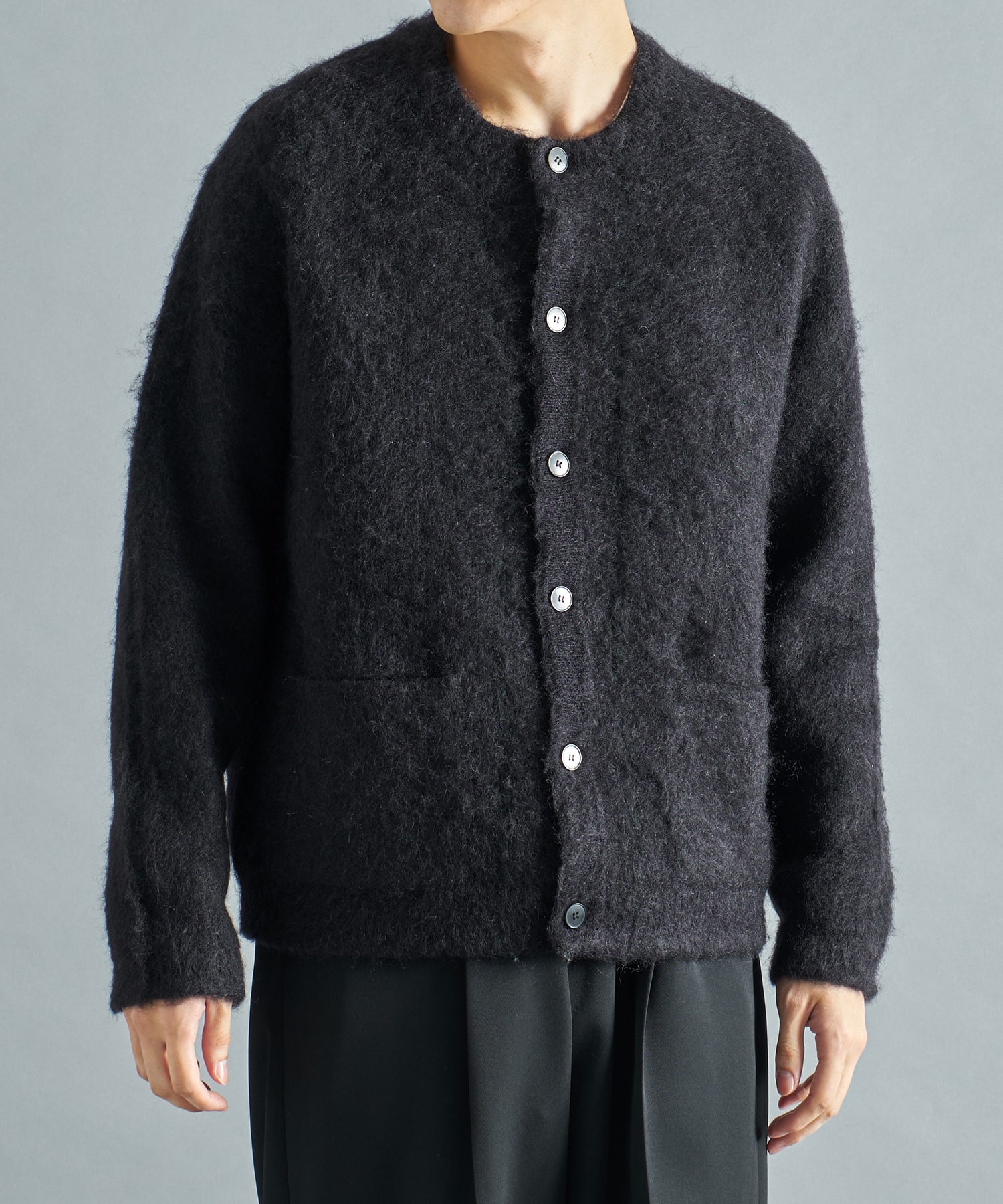 MOHAIR DOUBLE KNIT CARDIGAN STUDIOUS