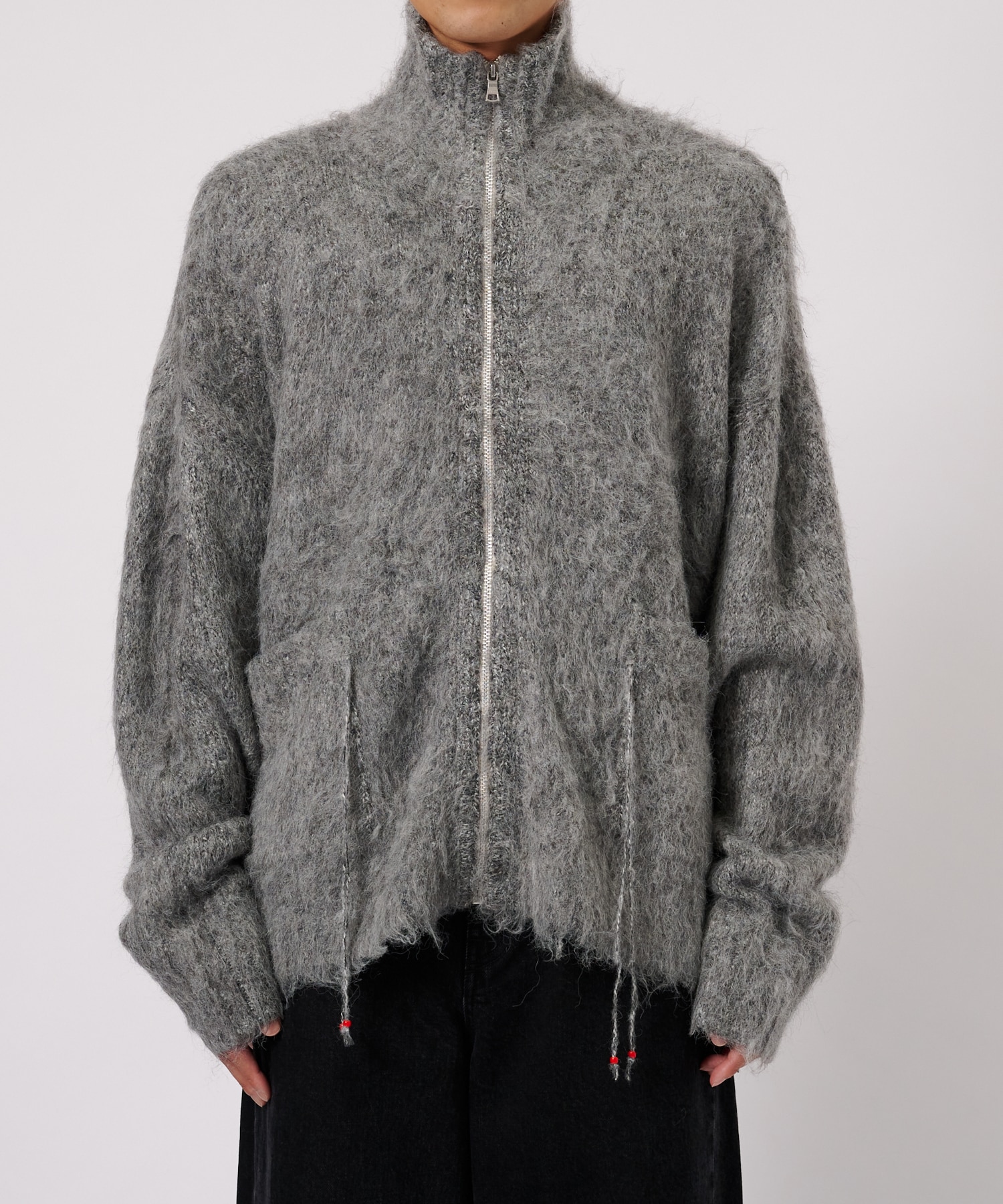 SHAGGY DRIVERS KNIT JACKET FACCIES