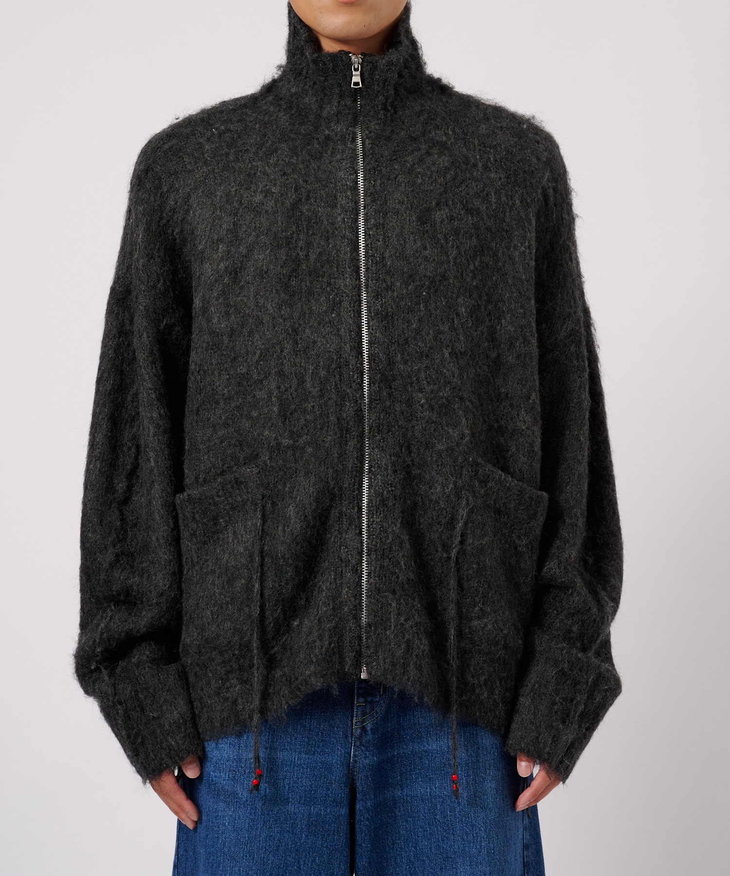 SHAGGY DRIVERS KNIT JACKET FACCIES