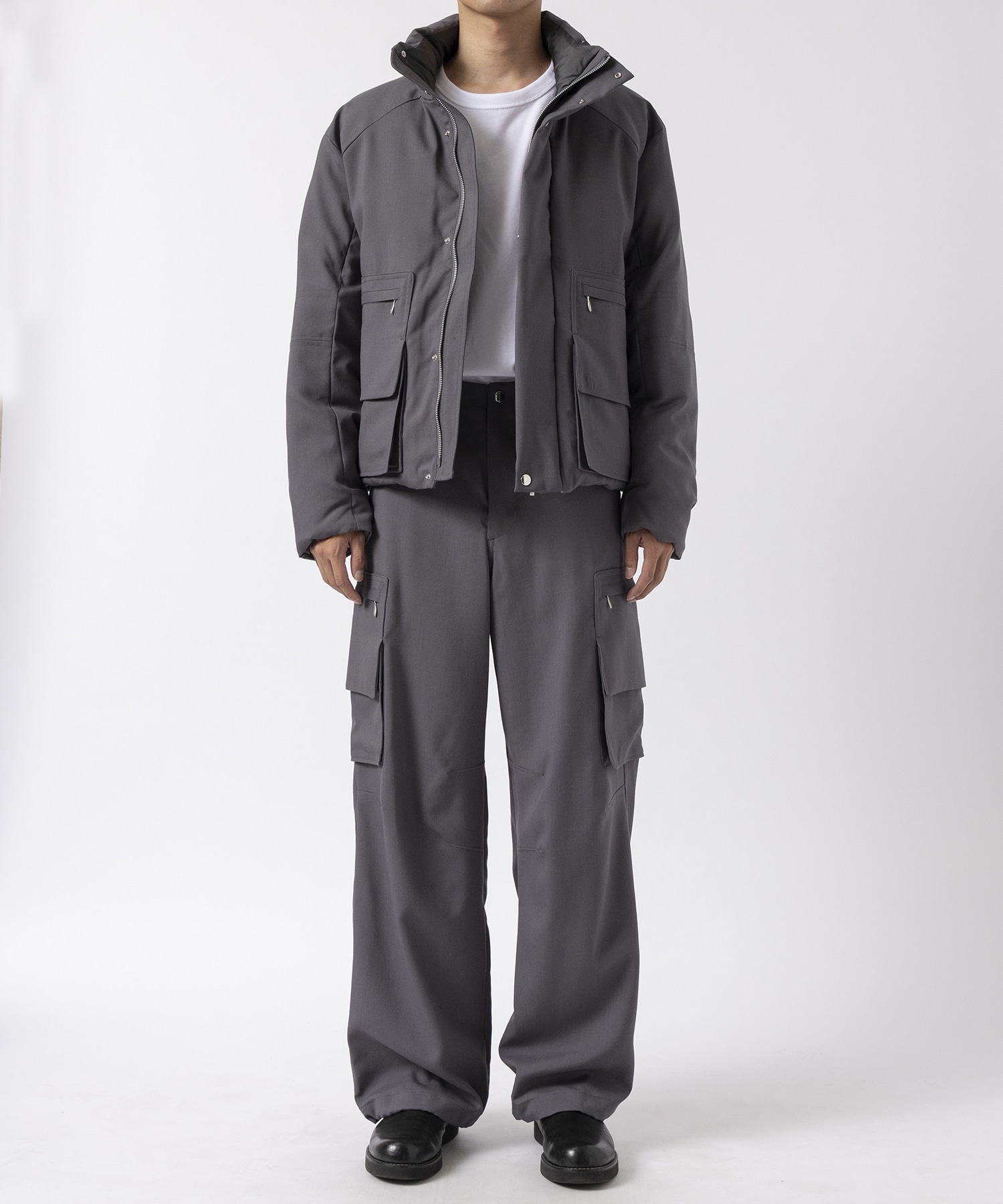 Water-repellent Wool Cargo Trousers MATSUFUJI