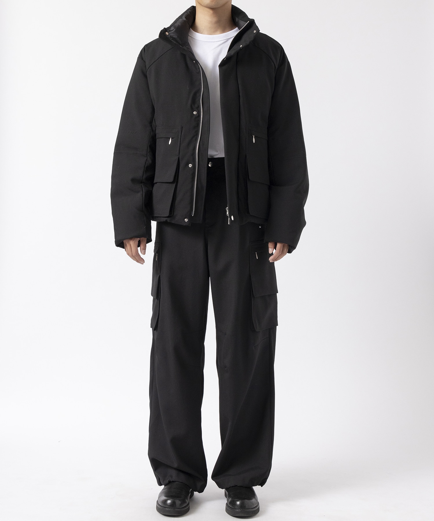 Water-repellent Wool Cargo Trousers MATSUFUJI