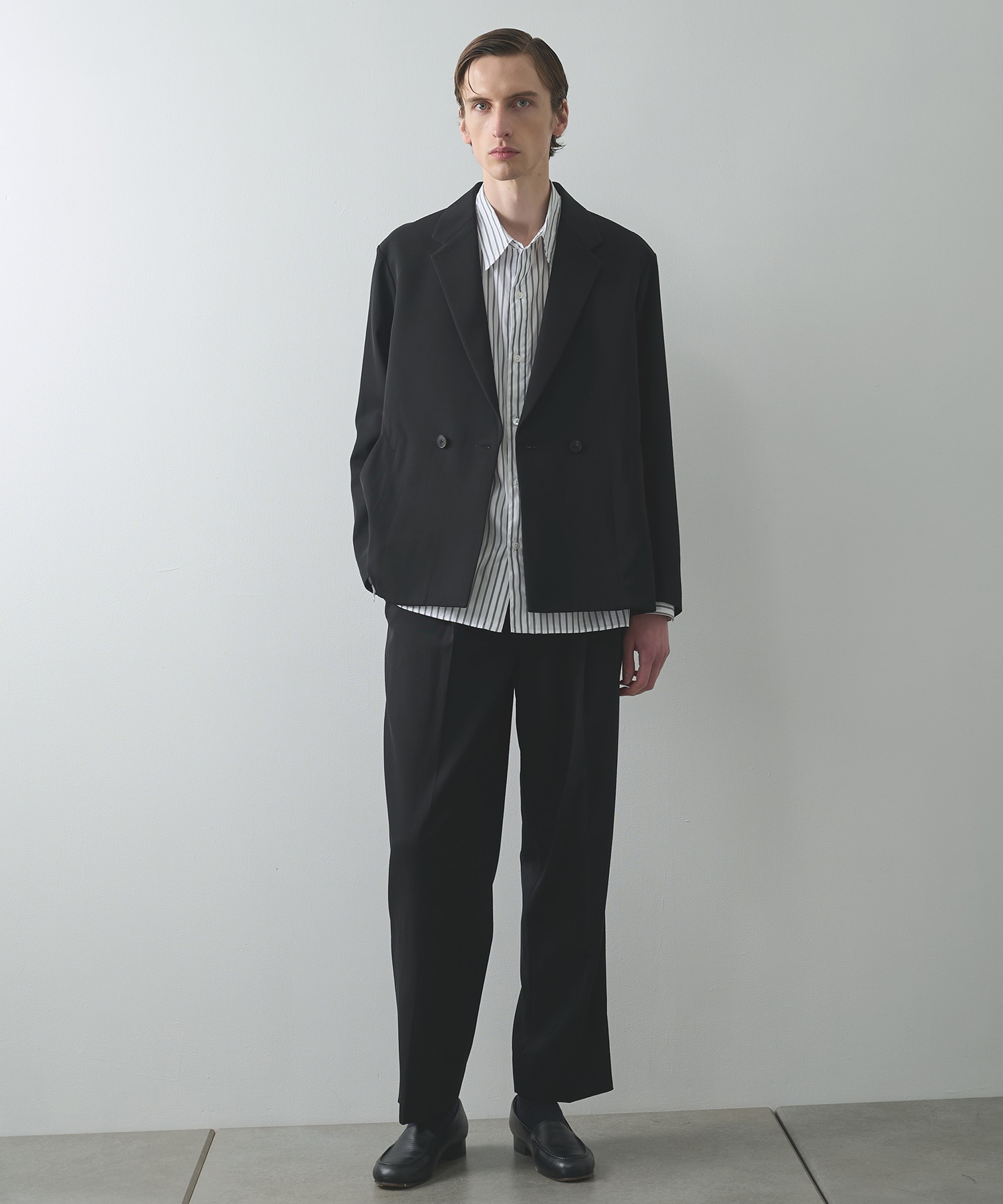 VISCOSE WOOL WIDE SLACKS STUDIOUS