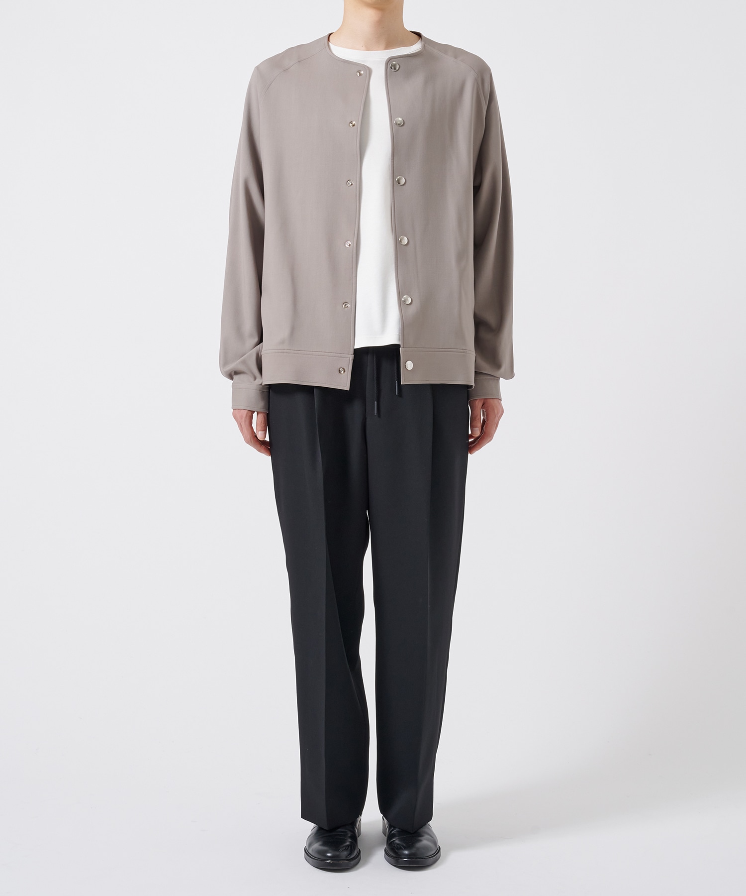 RERACS COLLARLESS RAGLAN BLOUSON THE RERACS