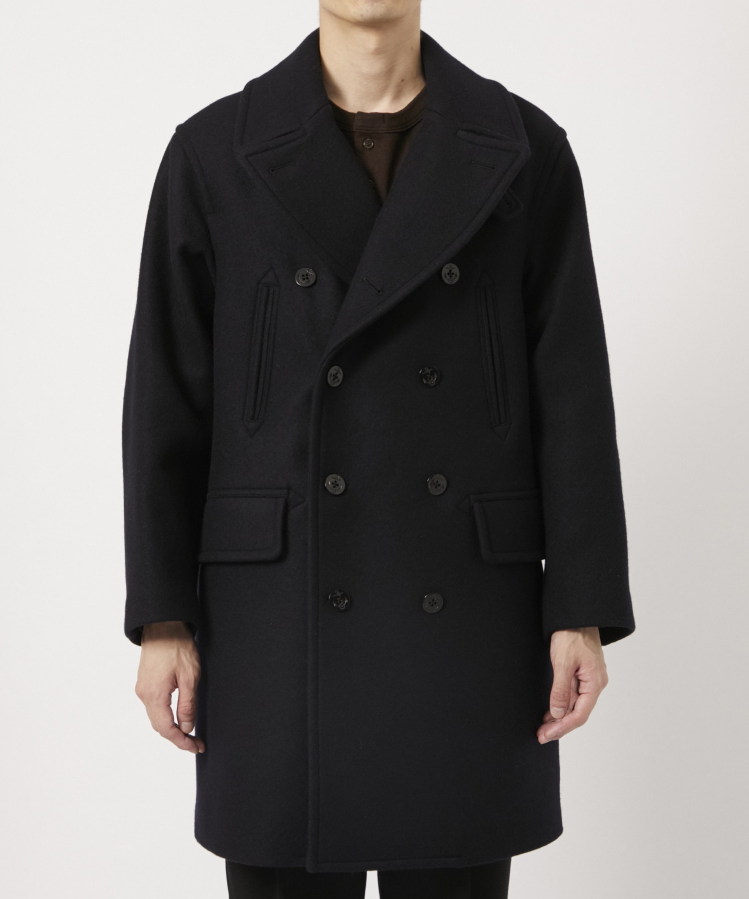 Wool Melton 10B Pea Coat 