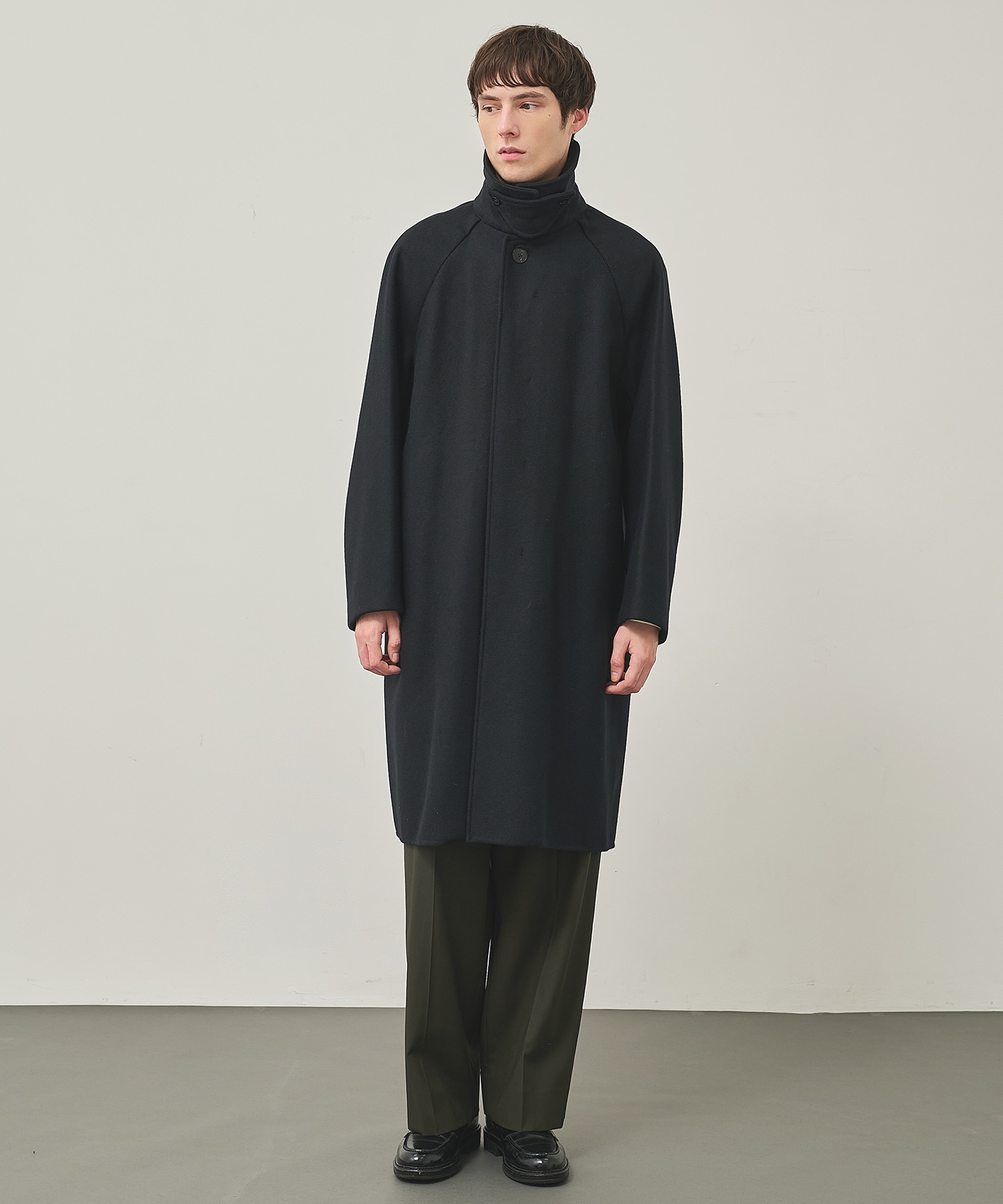 RIVER MELTON BAL COLLAR COAT STUDIOUS