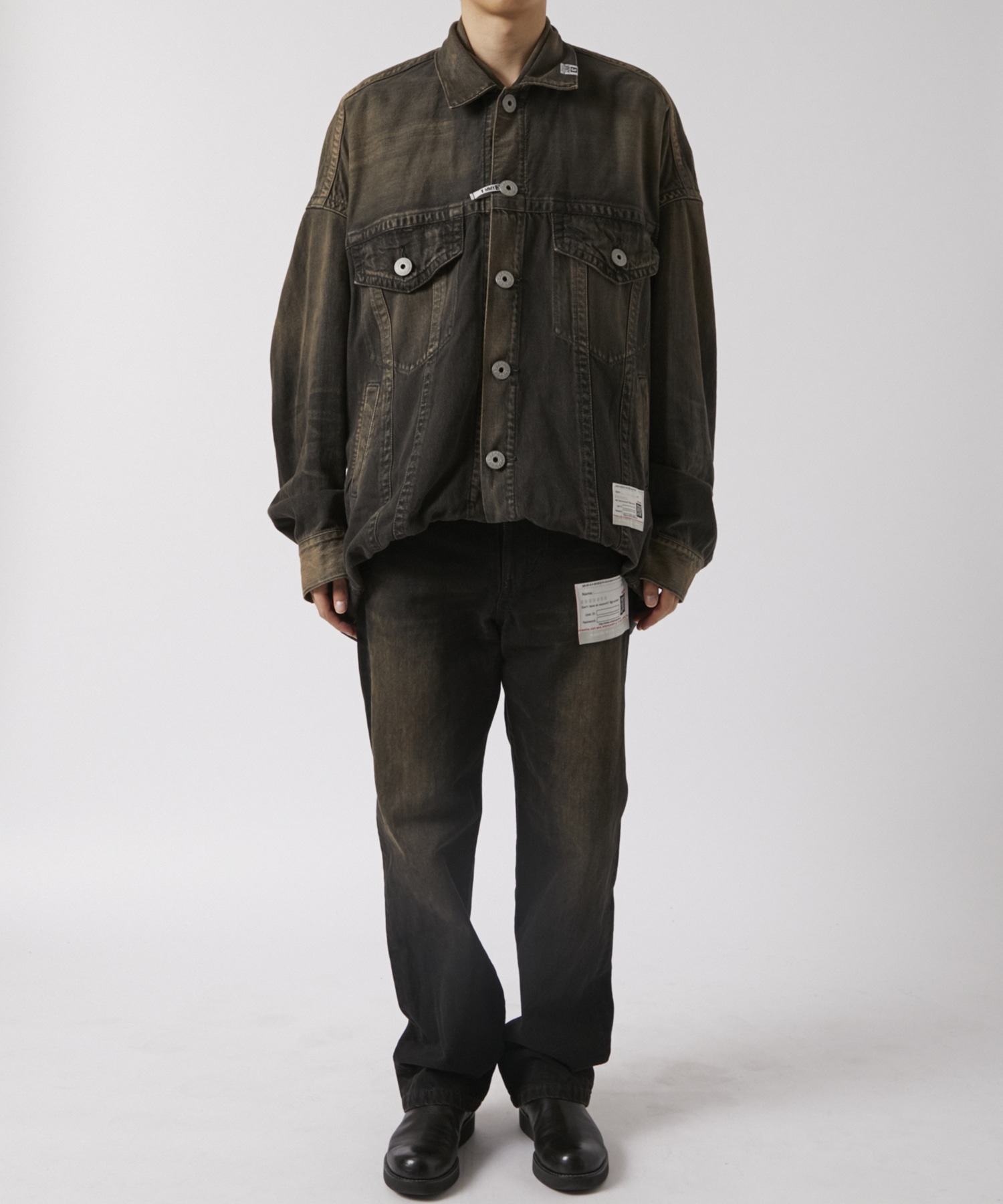 DOUBLE LAYERED DENIM JACKET Maison MIHARA YASUHIRO