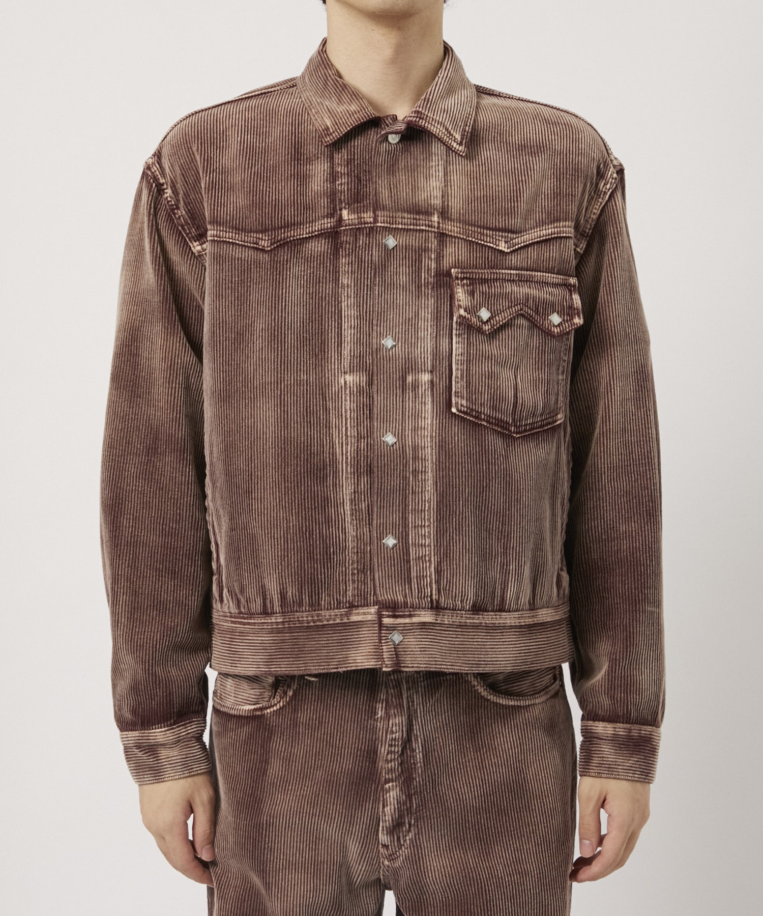 Faded Corduroy Western Jacket soe