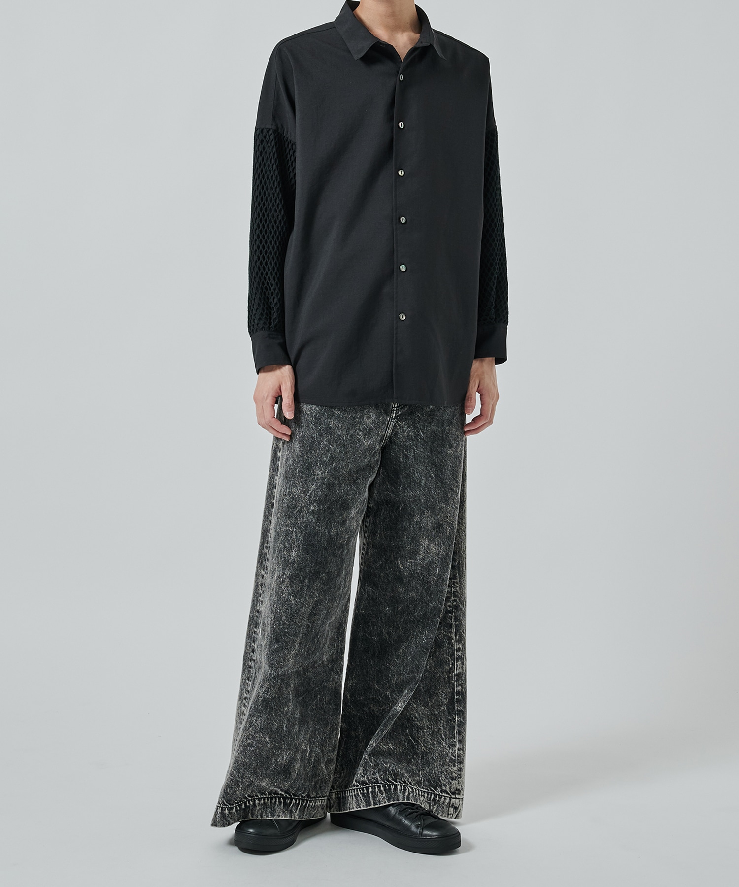MESH SLEEVE SHIRTS SHAREEF