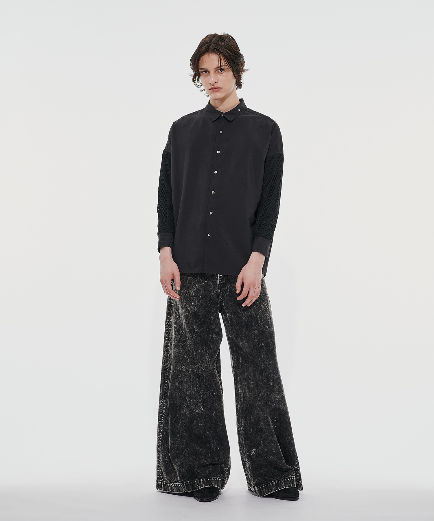 MESH SLEEVE SHIRTS SHAREEF