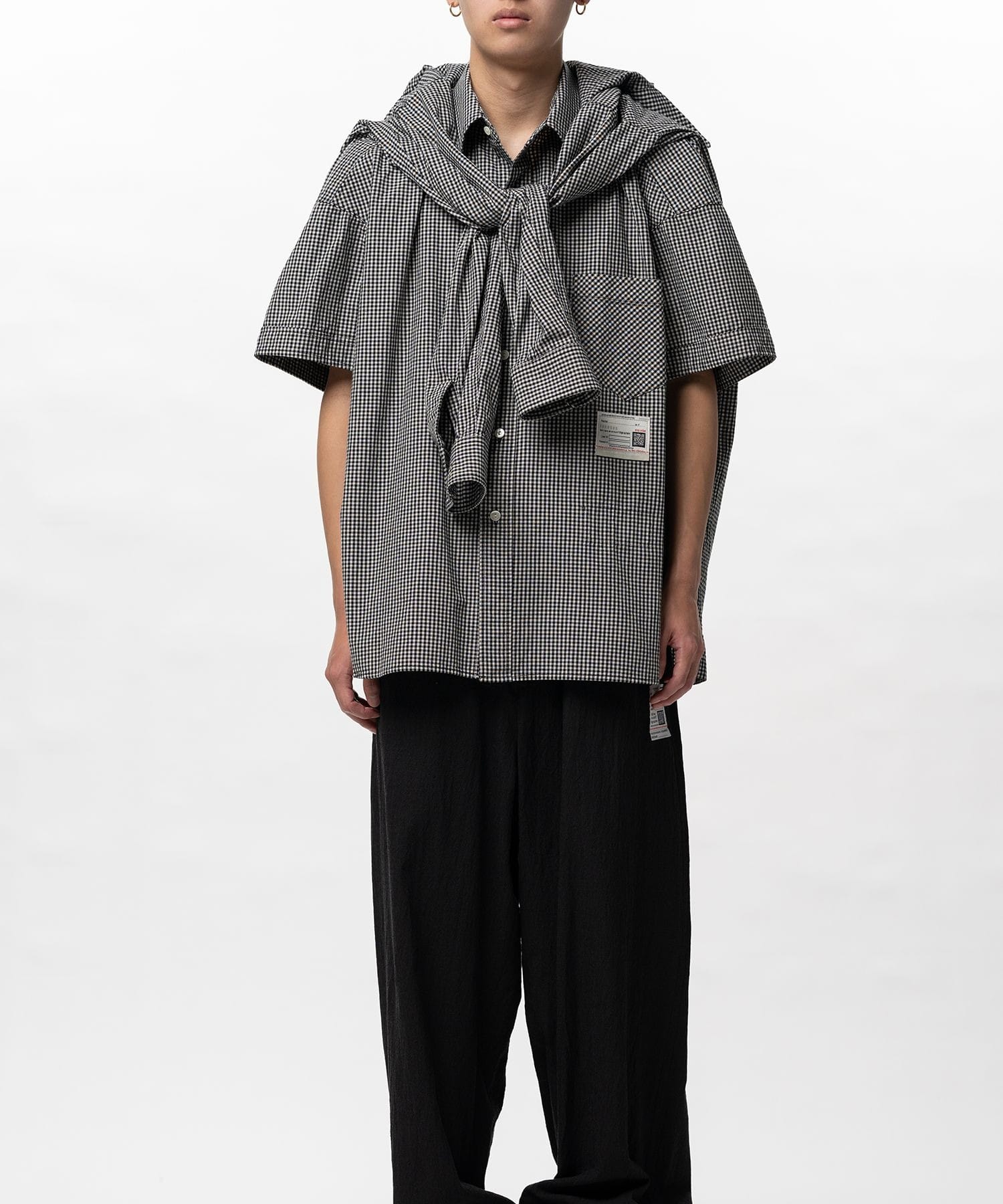 SHAWL LAYERED H/S SHIRTS Maison MIHARA YASUHIRO