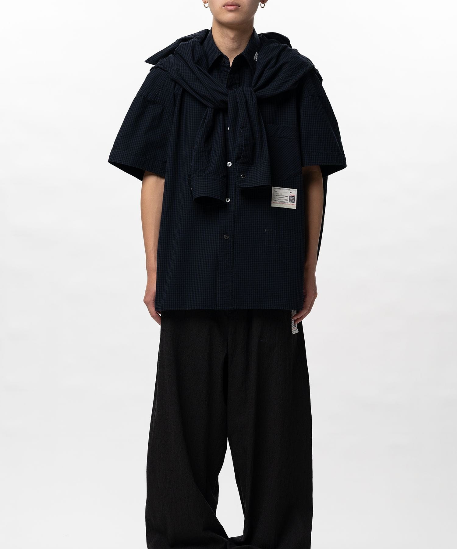 SHAWL LAYERED H/S SHIRTS Maison MIHARA YASUHIRO