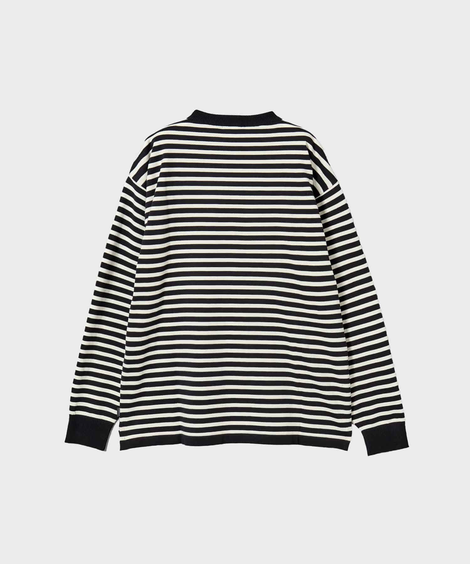 23SS-FS-10 BORDER KNIT L/S TEE F-LAGSTUF-F