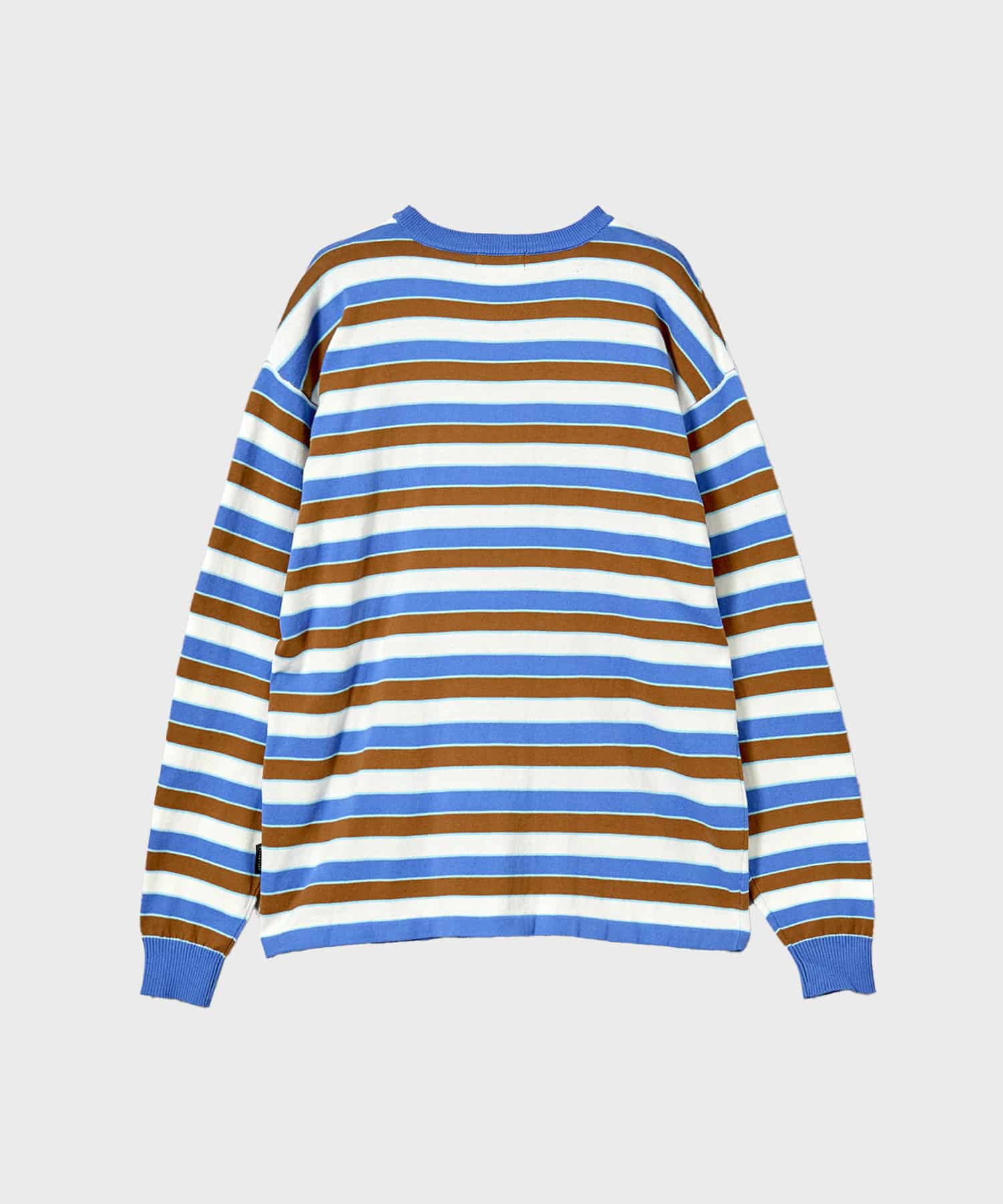 23AW-FS-30 STRIPE LS COTTON SWEATER F-LAGSTUF-F