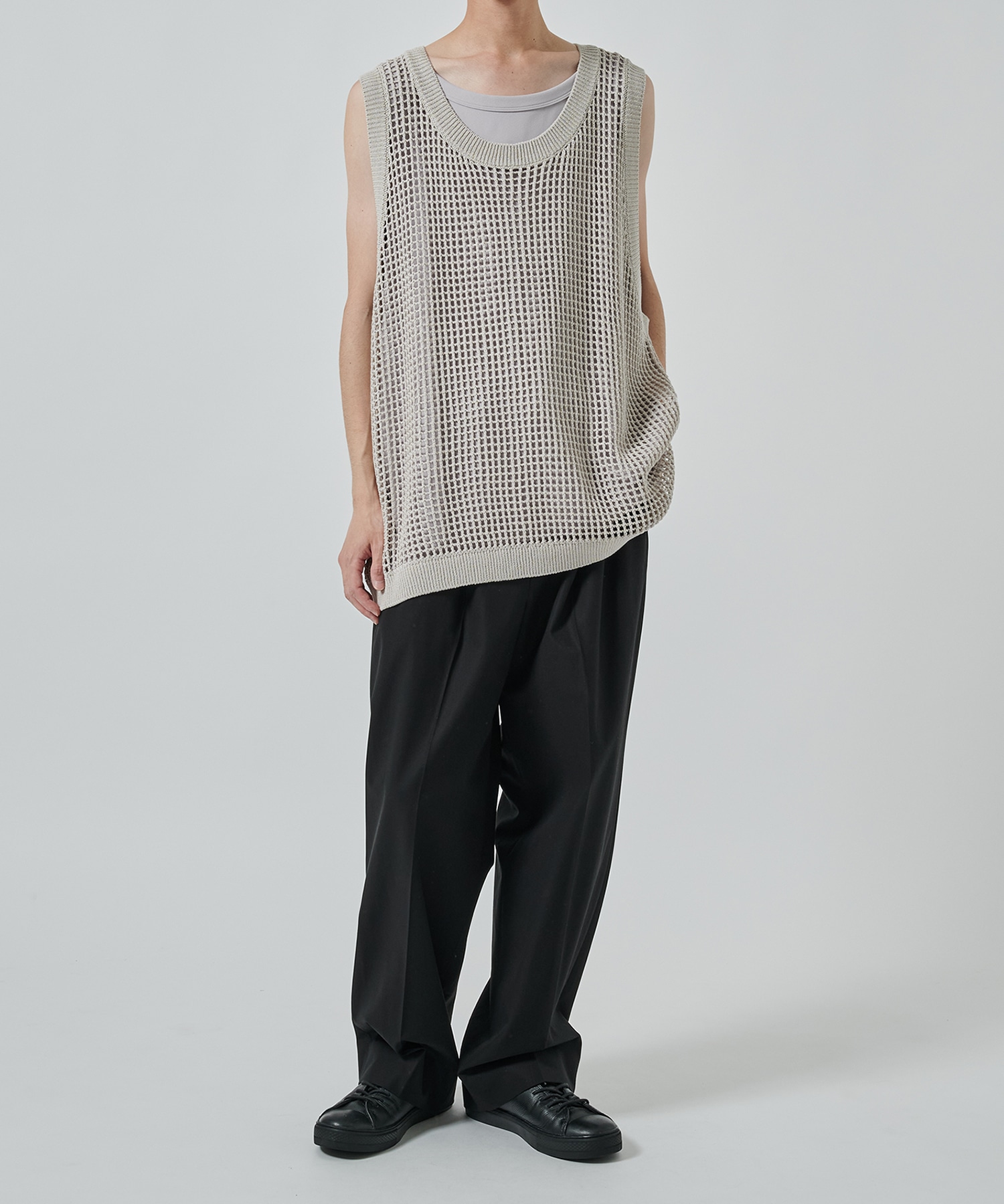 MESH LAYERED TANK TOP SHAREEF