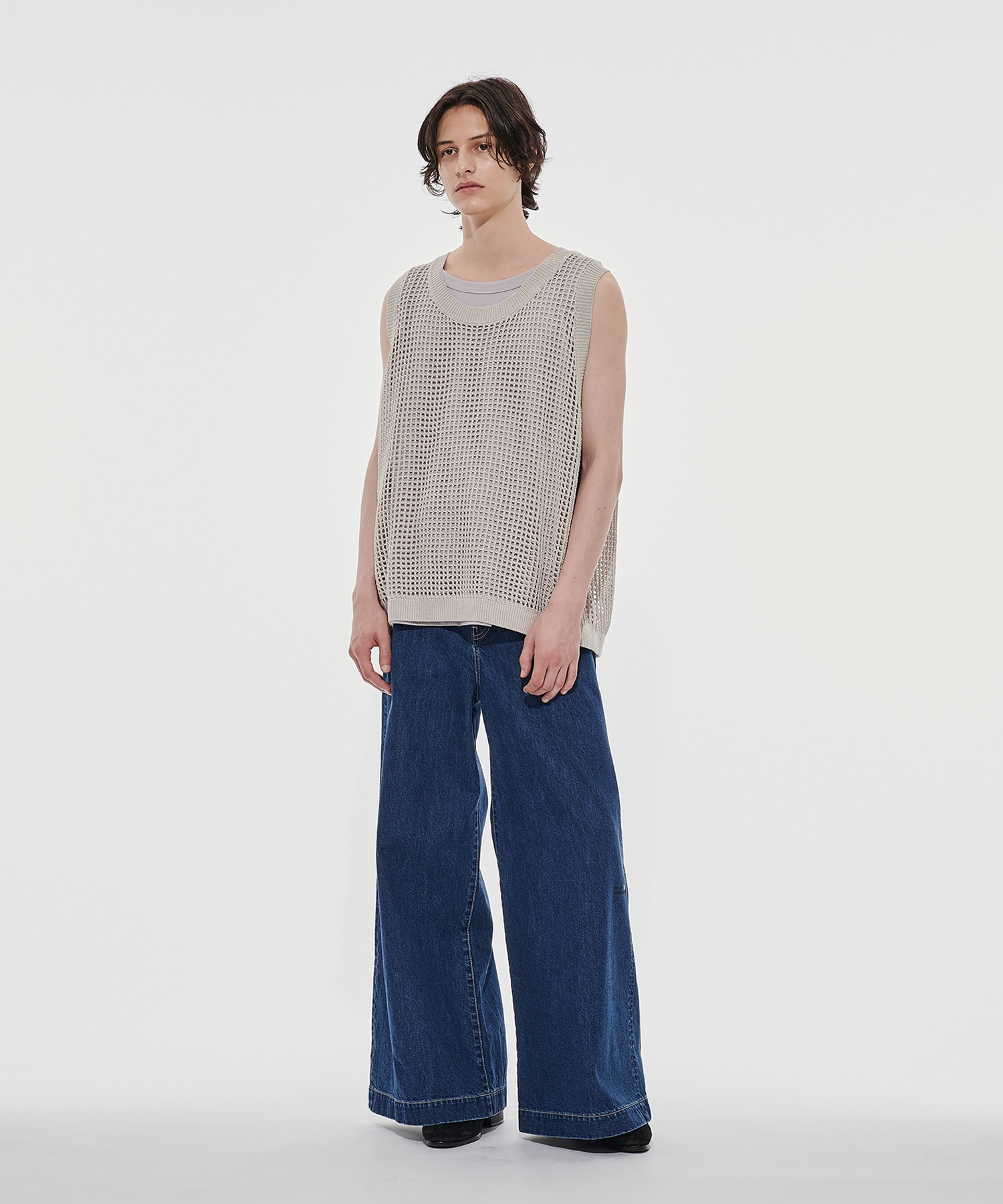 MESH LAYERED TANK TOP SHAREEF