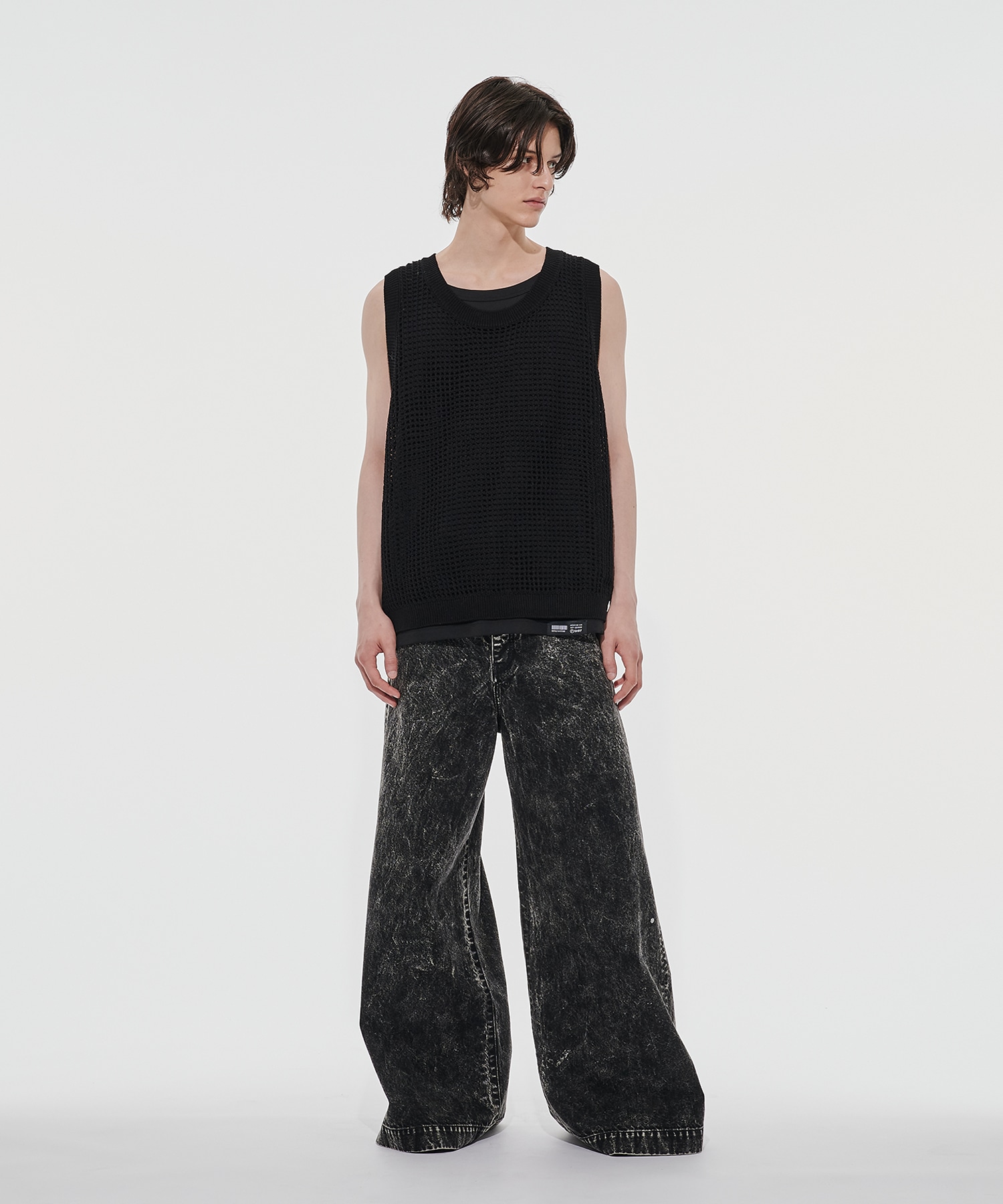 MESH LAYERED TANK TOP SHAREEF