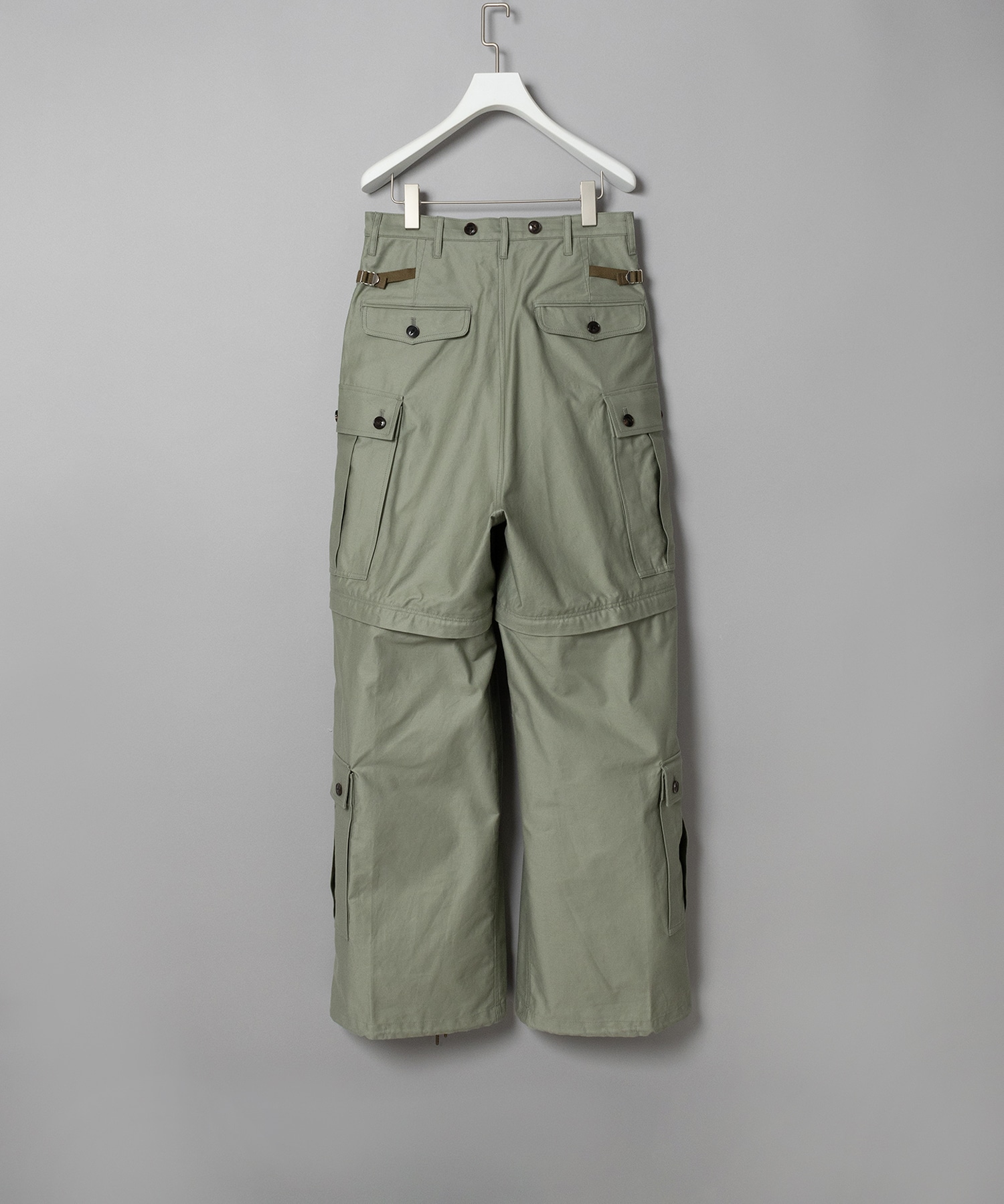 ZIP CARGO TROUSERS SUGARHILL