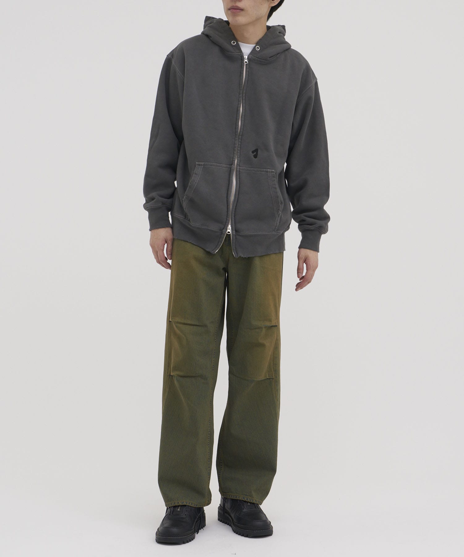 DRAPE OVER DENIM PANTS JieDa