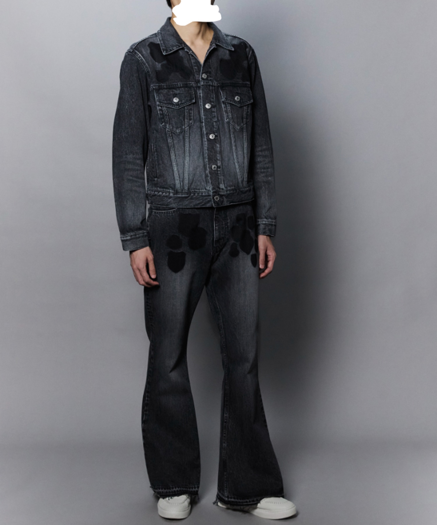 MASU BOYS EMBLEM BELL-BUTTOM JEANS MASU