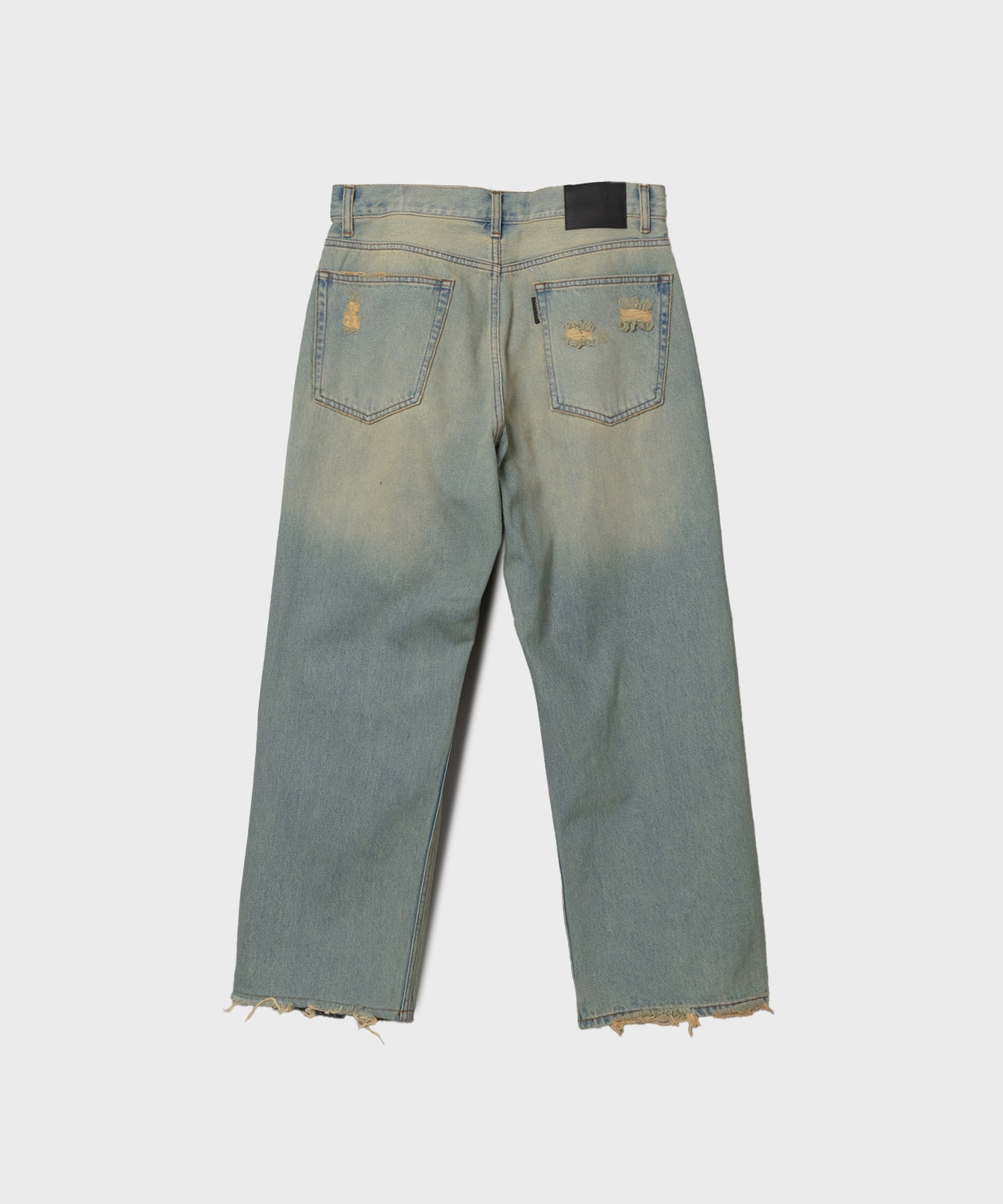 23AW-FS-17 DENIM BORO BAGGIE PANTS F-LAGSTUF-F