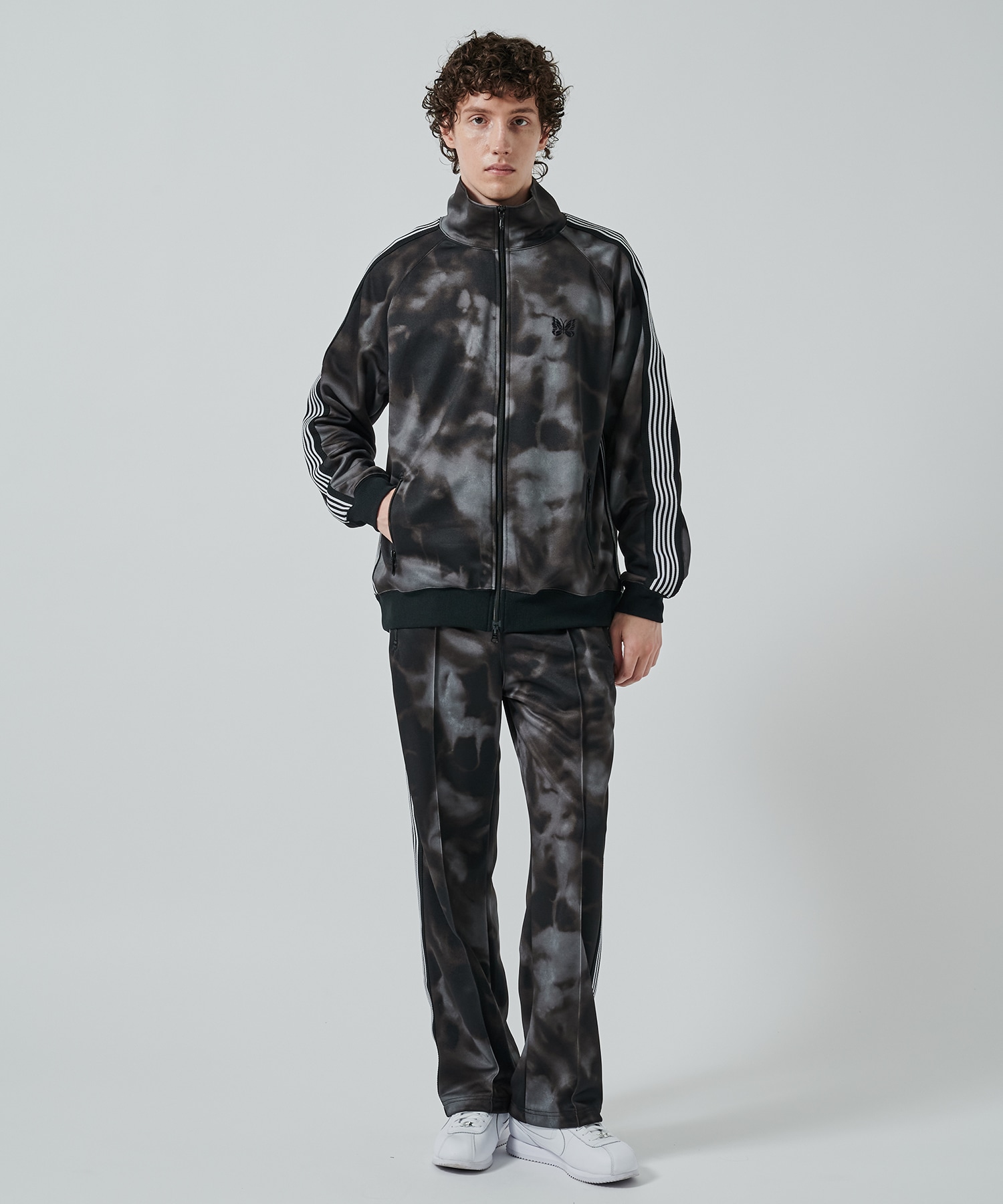〈別注〉Track Pant - Poly Smooth - Printed Tie Dye NEEDLES