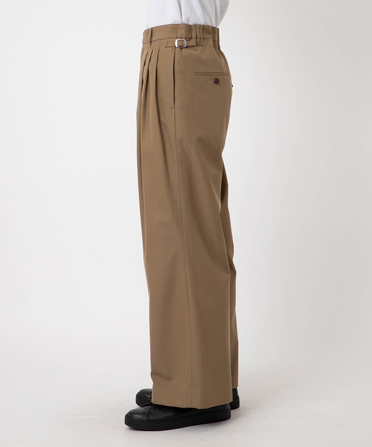 Cotton Wool Wide Trousers BED J.W. FORD