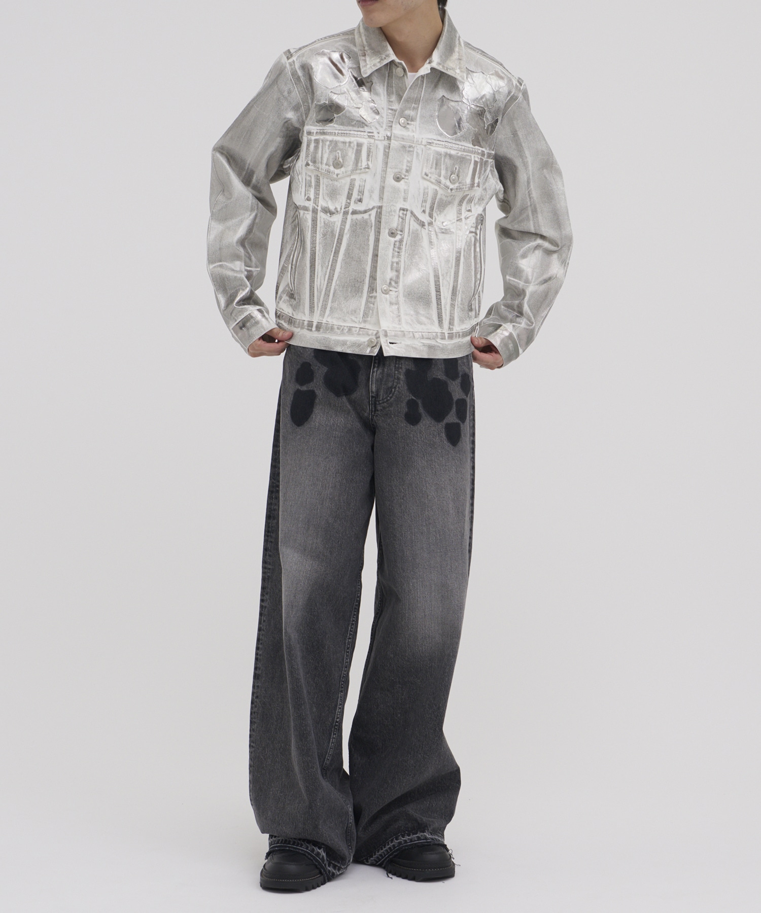 MASU BOYS EMBLEM DENIM JACKET MASU