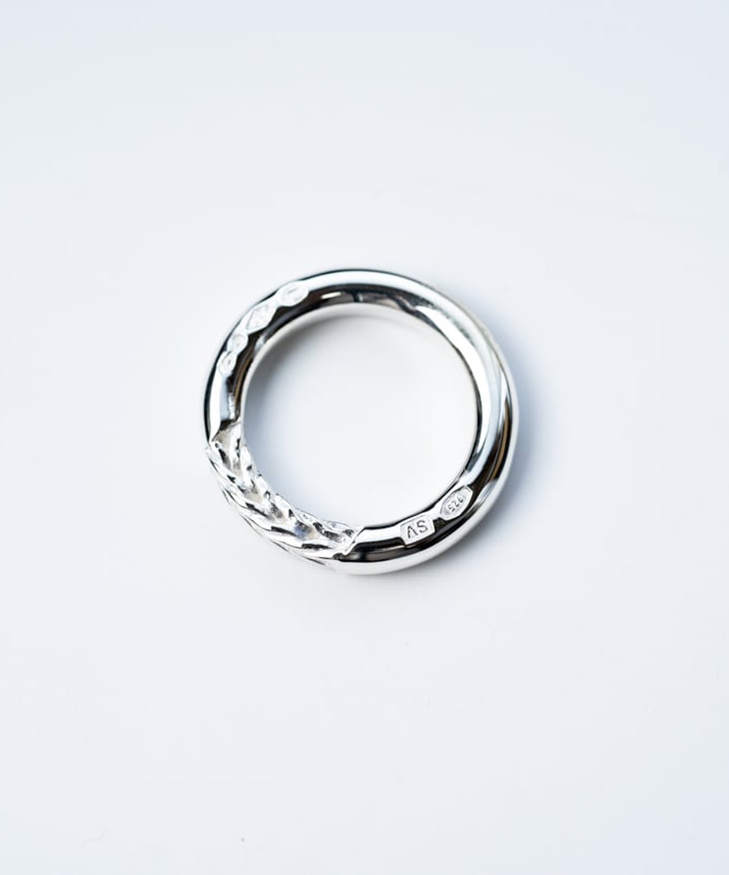 R-084 Braided silver ring WAKAN SILVER SMITH