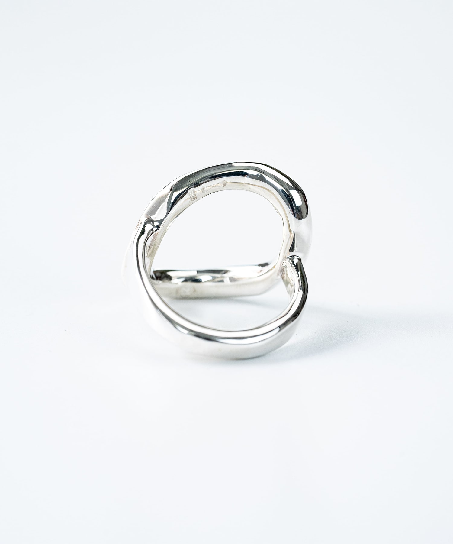 R-061 See through curve ring M WAKAN SILVER SMITH