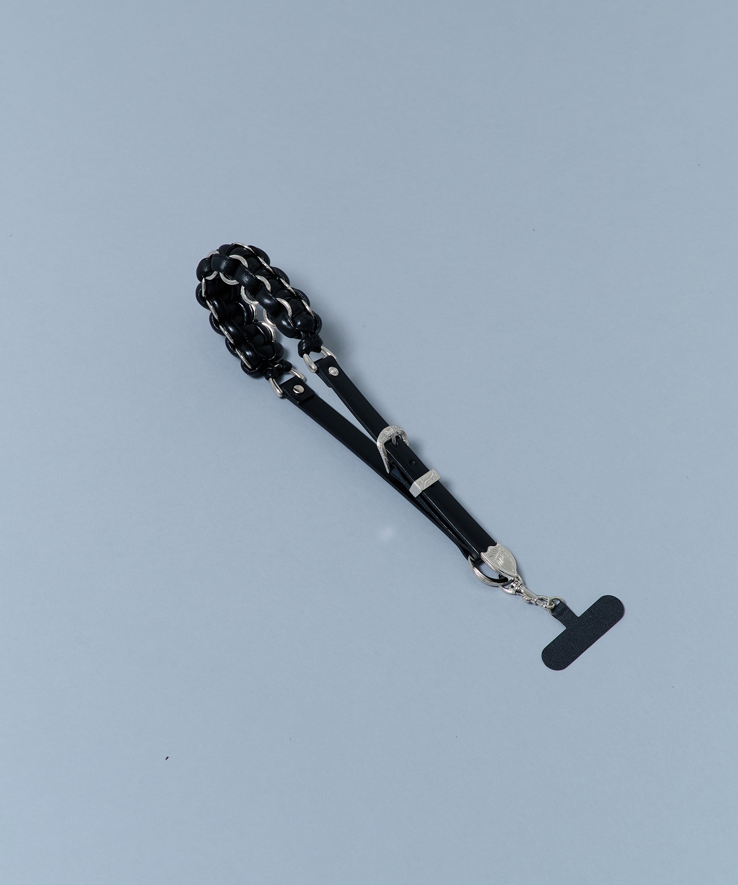 Leather braid phone handle strap TOGA VIRILIS