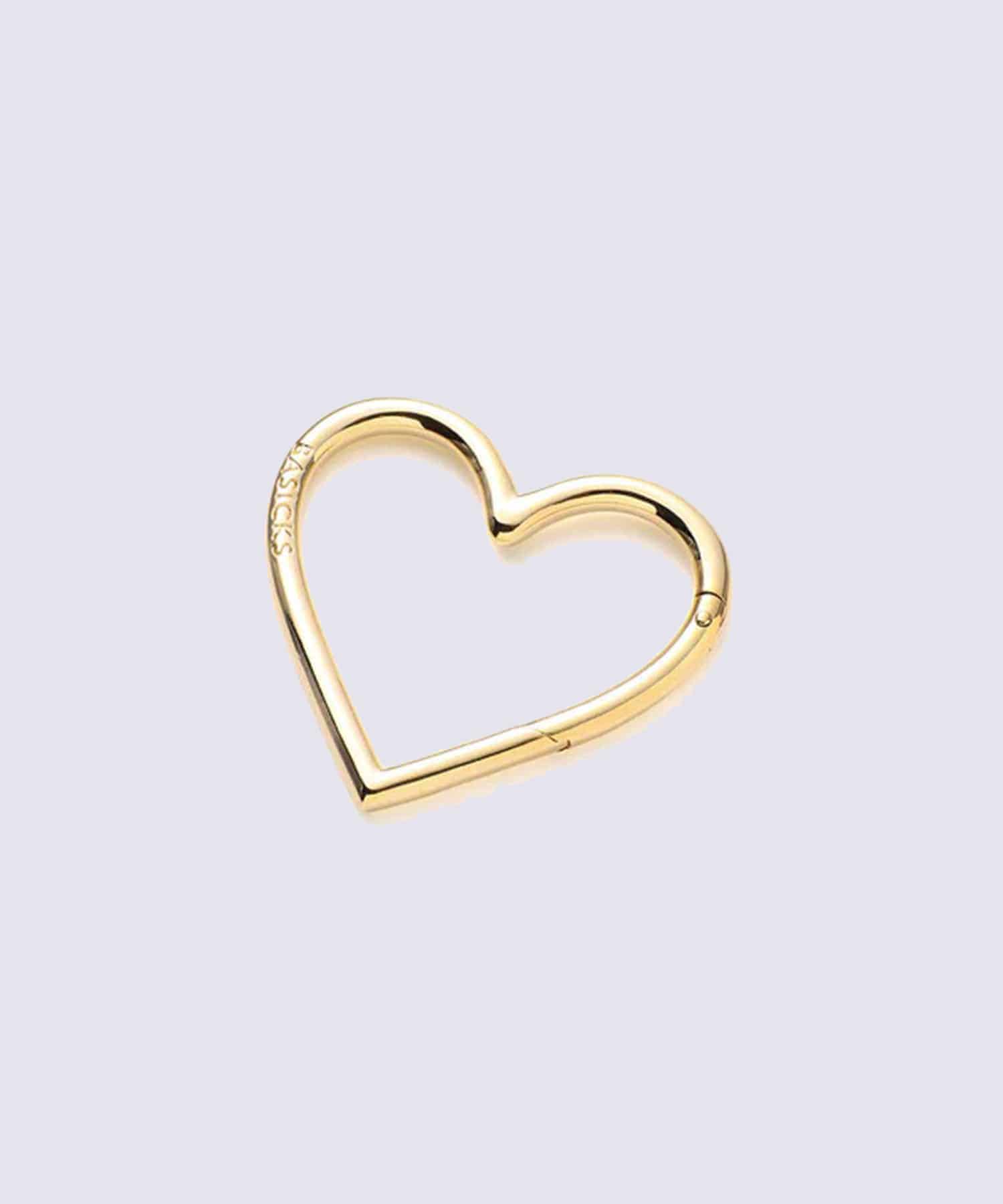 Gold Plating Heart Carbiner BASICKS