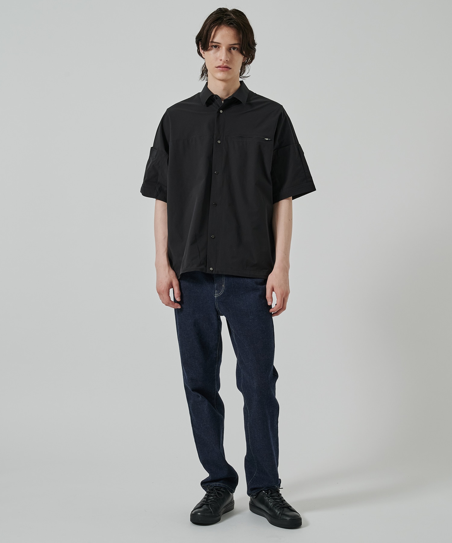 〈別注〉 BLK HALF SLEEVE SHIRTS White Mountaineering