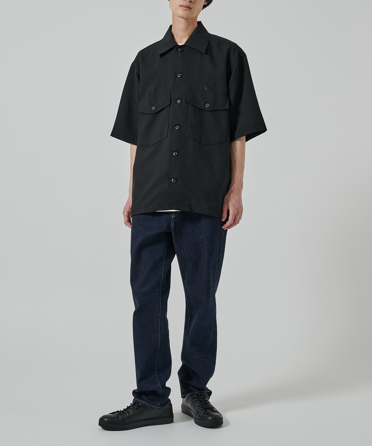 〈別注〉 BDU S/S Shirts- BLACK NEEDLES