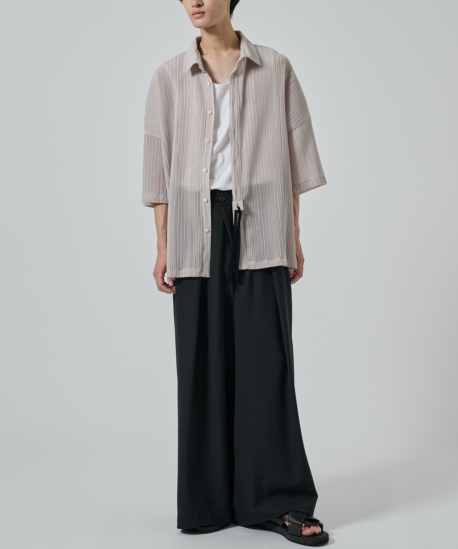 PLEATS SHEER SHIRTS SHAREEF