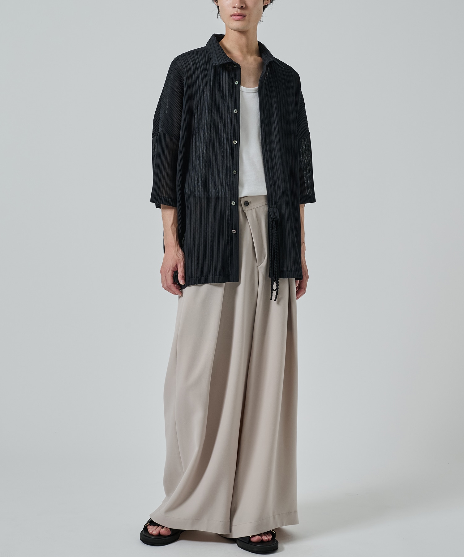 PLEATS SHEER SHIRTS SHAREEF