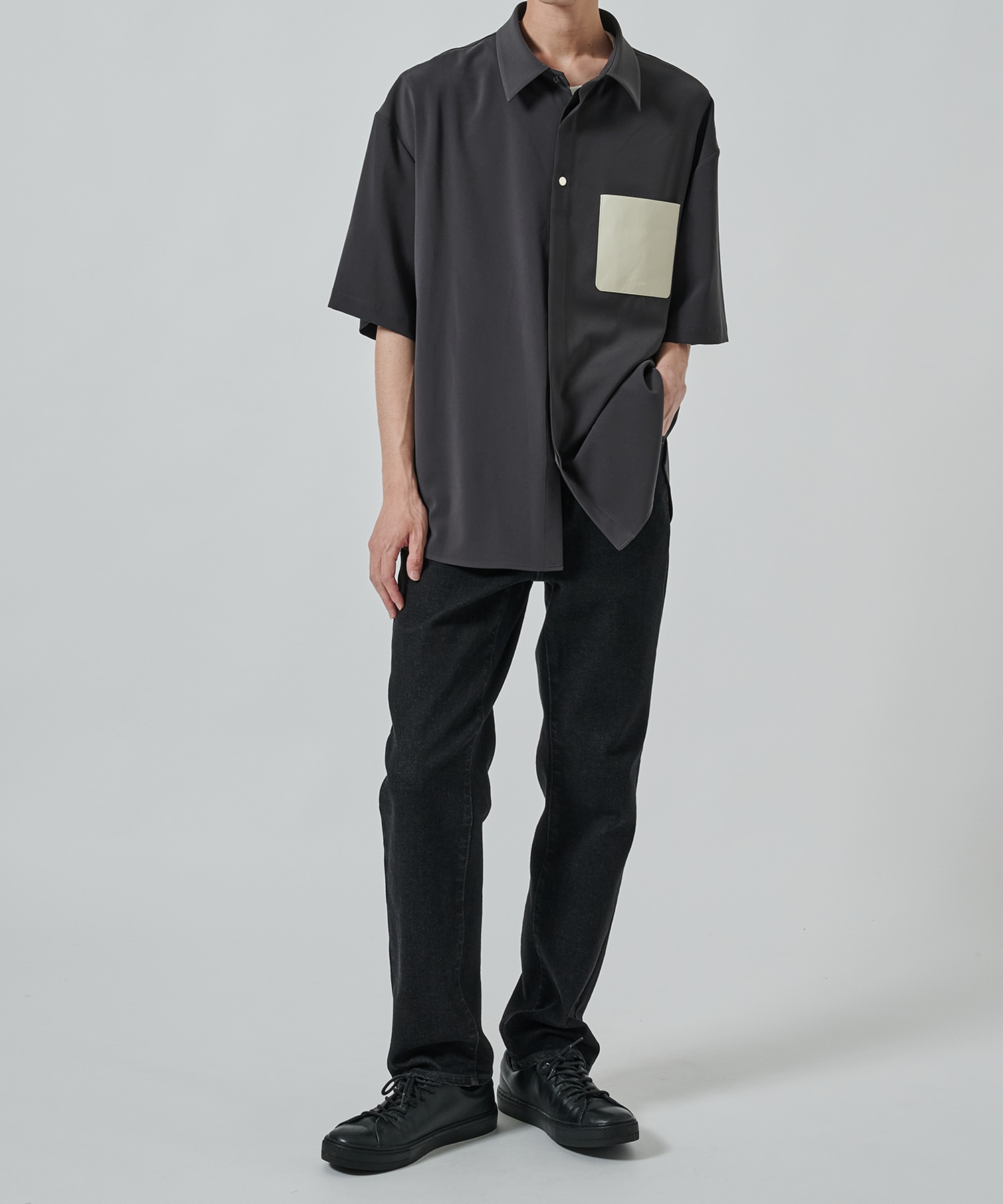 〈別注〉Sugoku Suzushii Leather Pocket S/S Shirts CULLNI