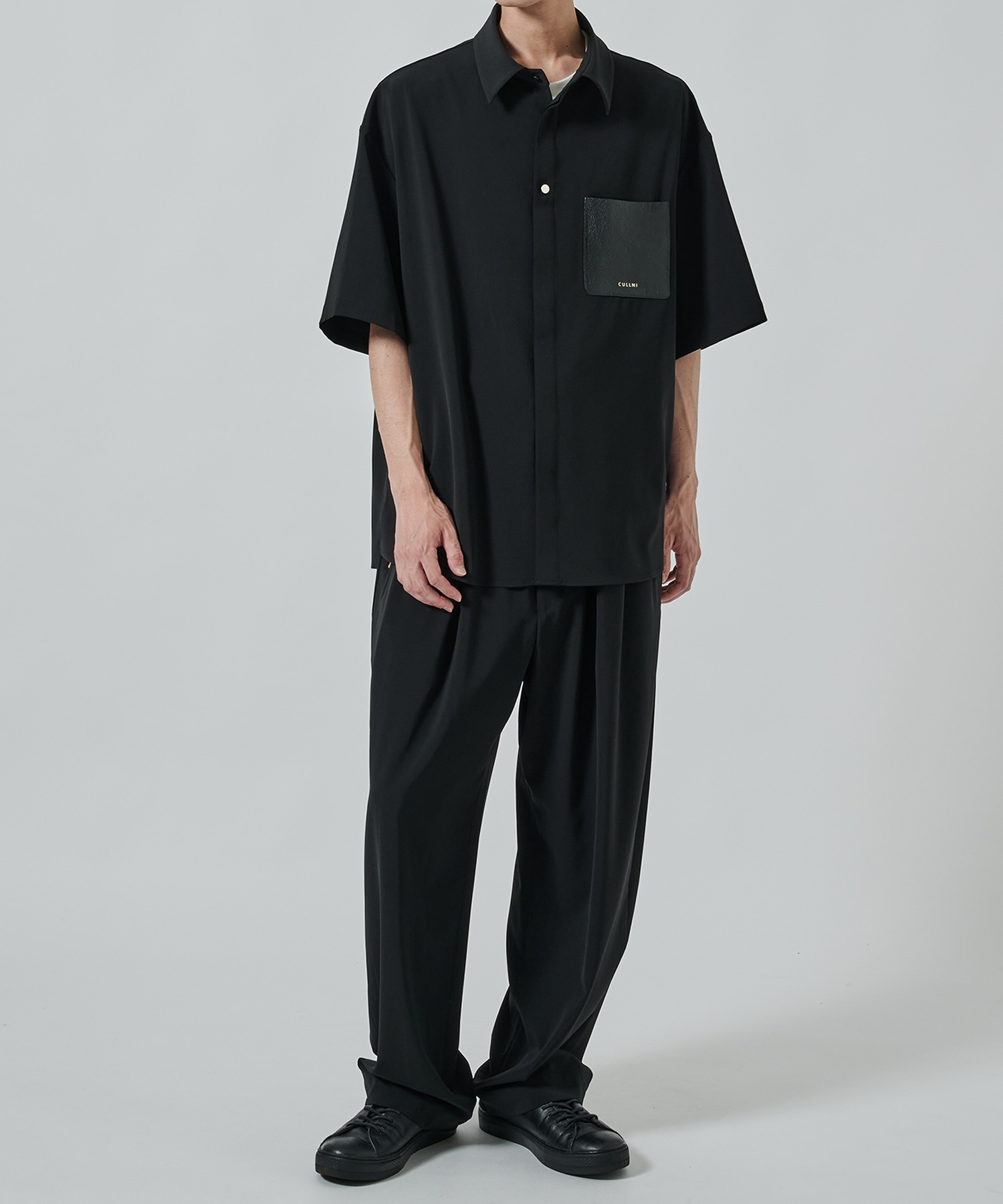 〈別注〉Sugoku Suzushii Leather Pocket S/S Shirts CULLNI