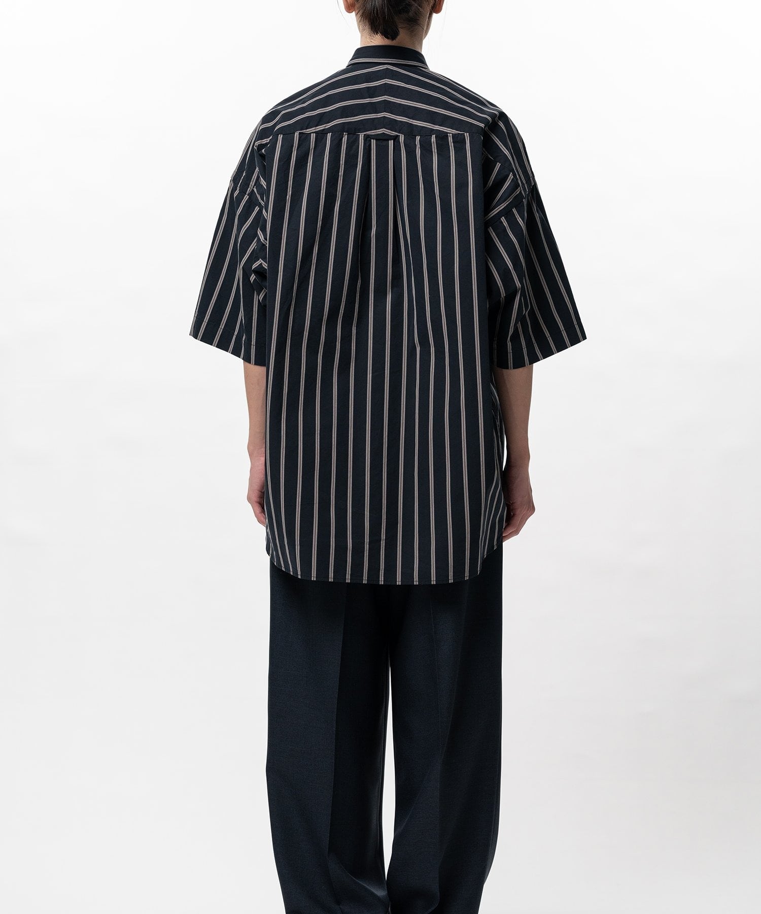 COTTON HIGH DENSITY STRIPE SS SHIRTS in・stru(men-tal)