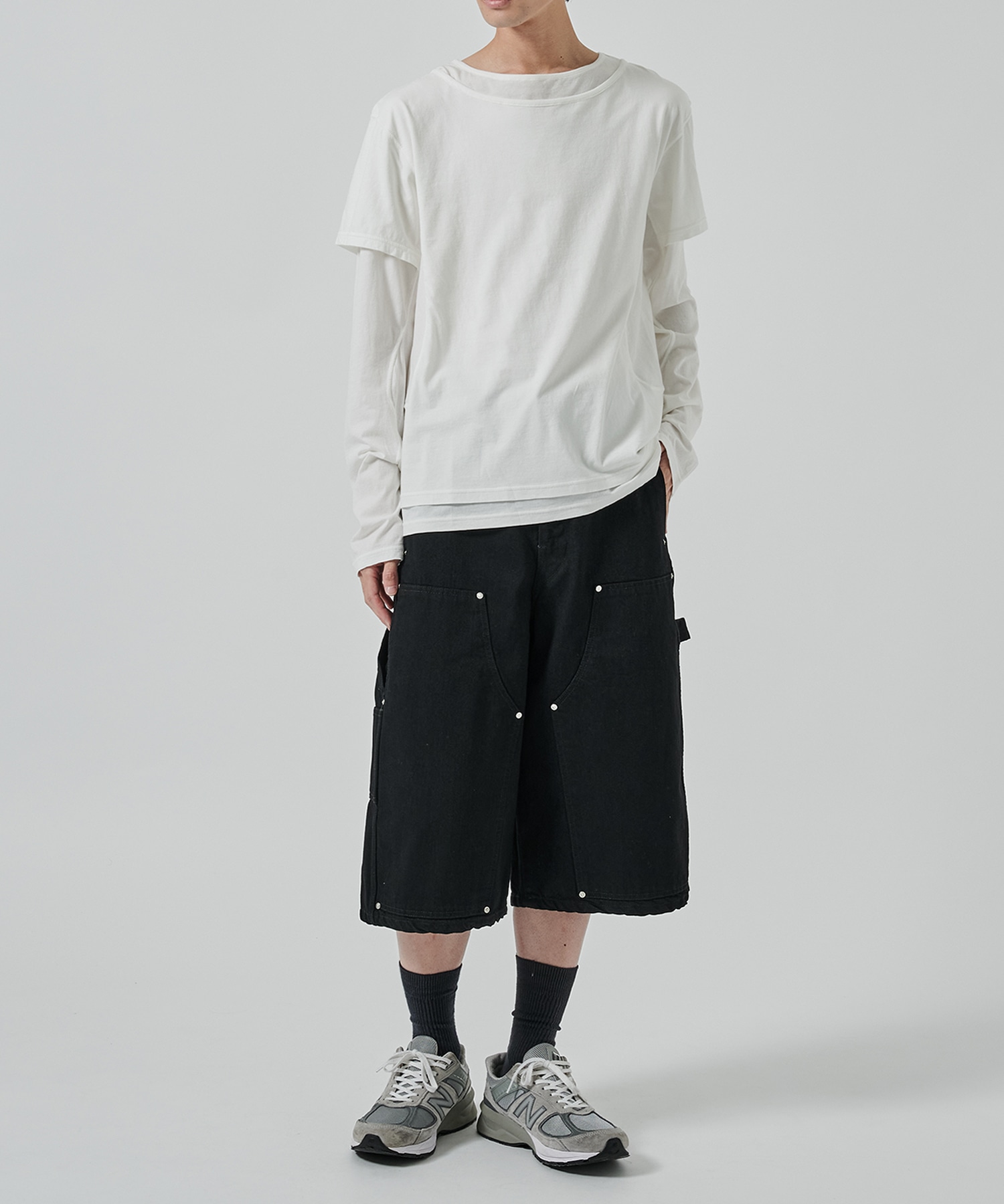 〈別注〉 DOUBLE LAYERD LONG SLEEVE TSHIRT NVRFRGT