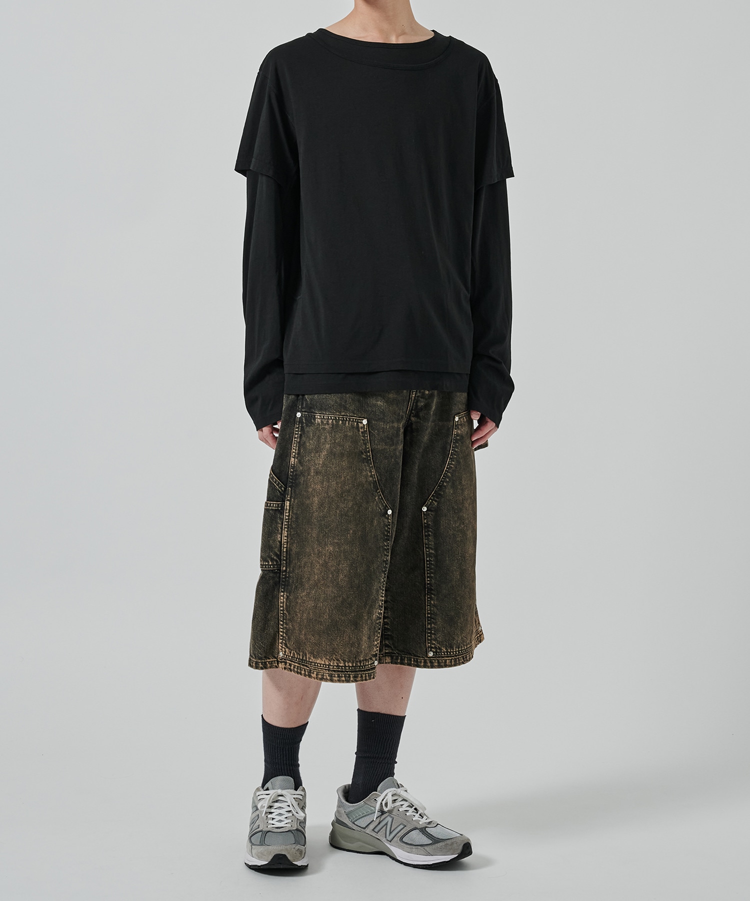 〈別注〉 DOUBLE LAYERD LONG SLEEVE TSHIRT NVRFRGT