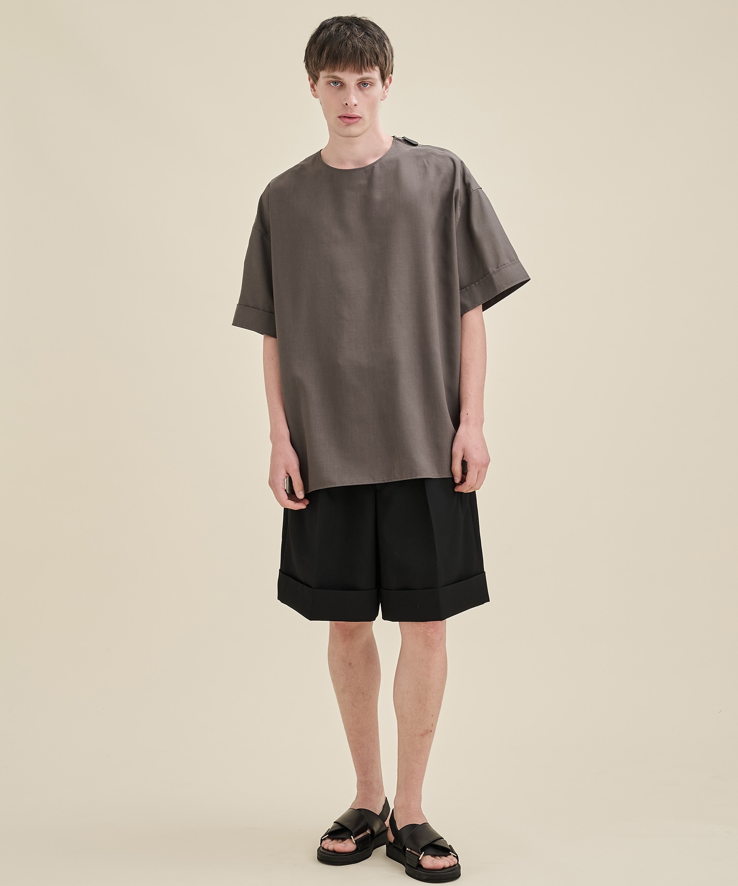 THE SIDE ZIP PULLOVER SHIRT SHORT SLEEVE THE RERACS