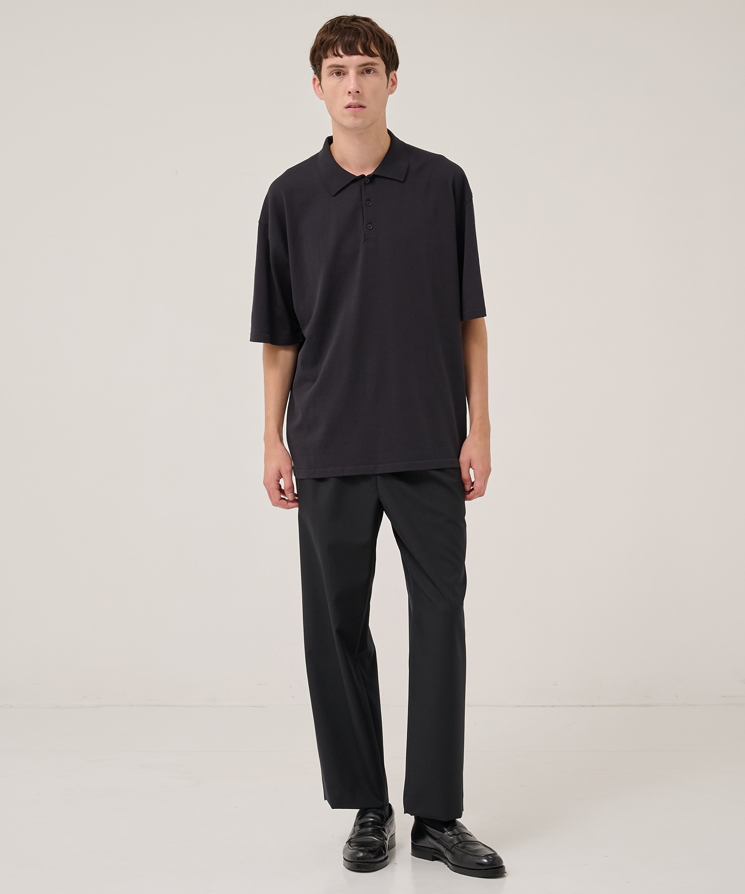 FRESCA KNIT HAIF SLEEVE POLO SWEATER ATON
