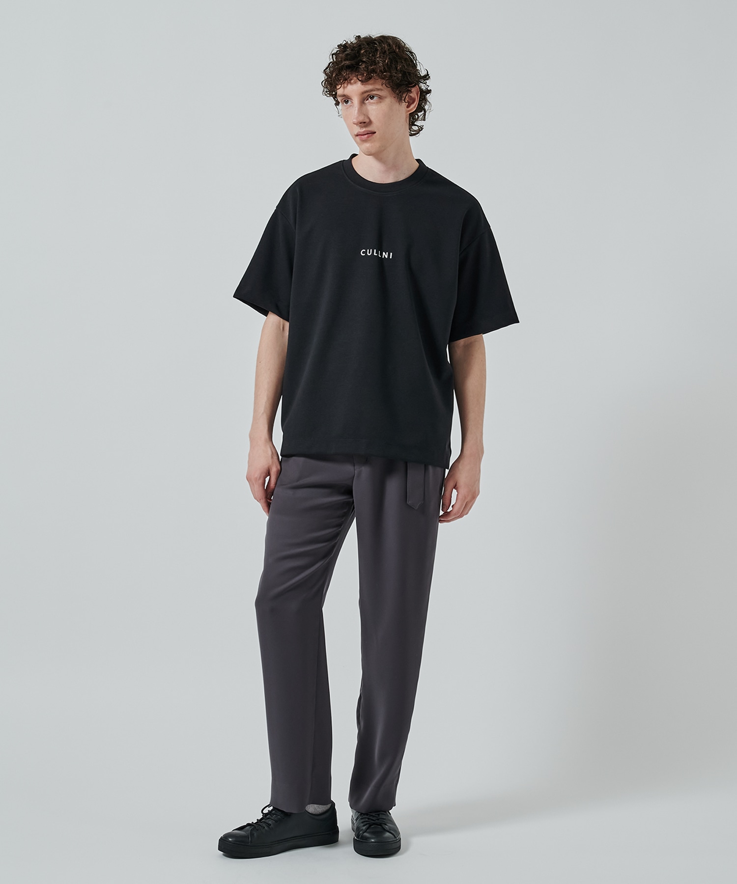 CULLNI Logo Embroidery Ponte Rome Pullover CULLNI