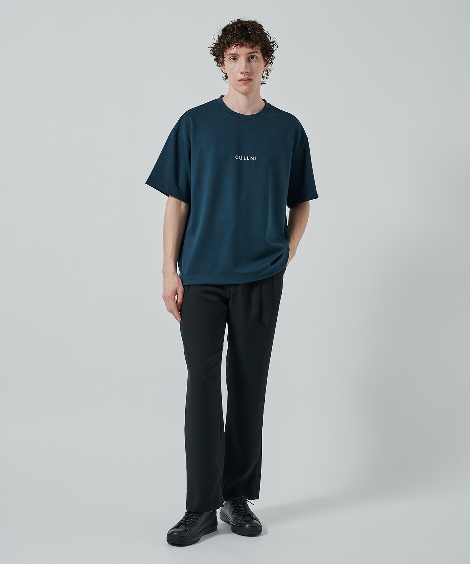 CULLNI Logo Embroidery Ponte Rome Pullover CULLNI