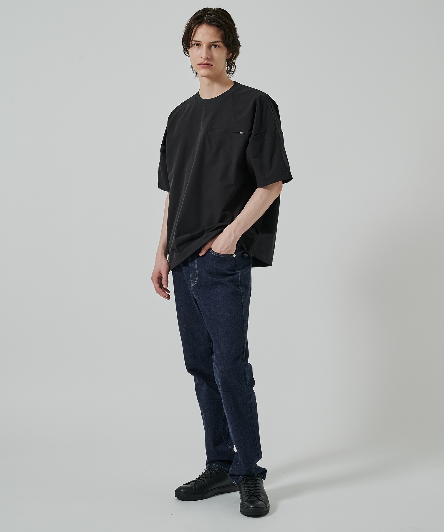 〈別注〉 BLK YORK SLEEVE T-SHIRT White Mountaineering