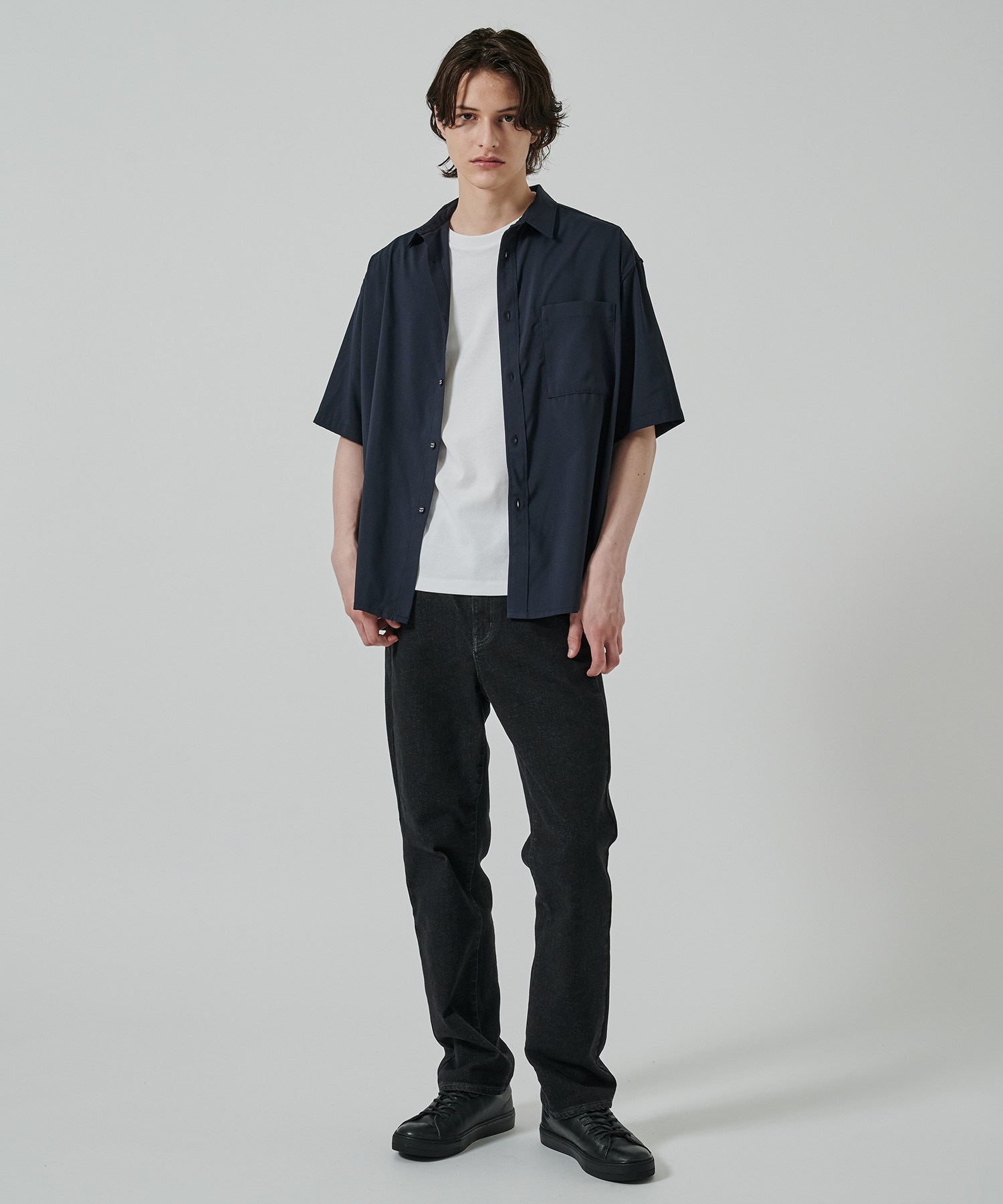 〈別注〉 DRAW CORD S/S POCKET SHIRTS White Mountaineering