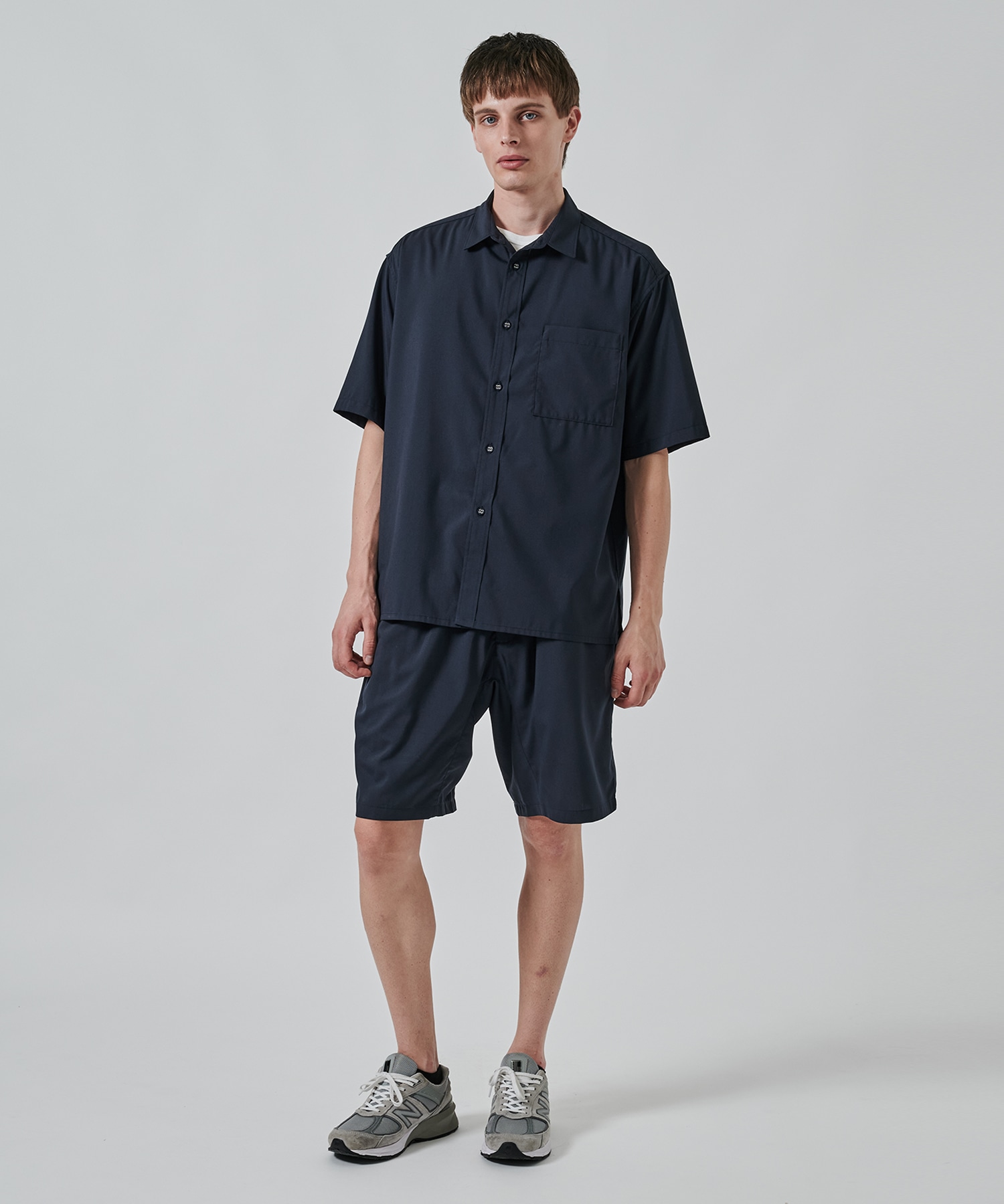 〈別注〉REGULAR COLLAR HALF SLEEVE SHIRT White Mountaineering