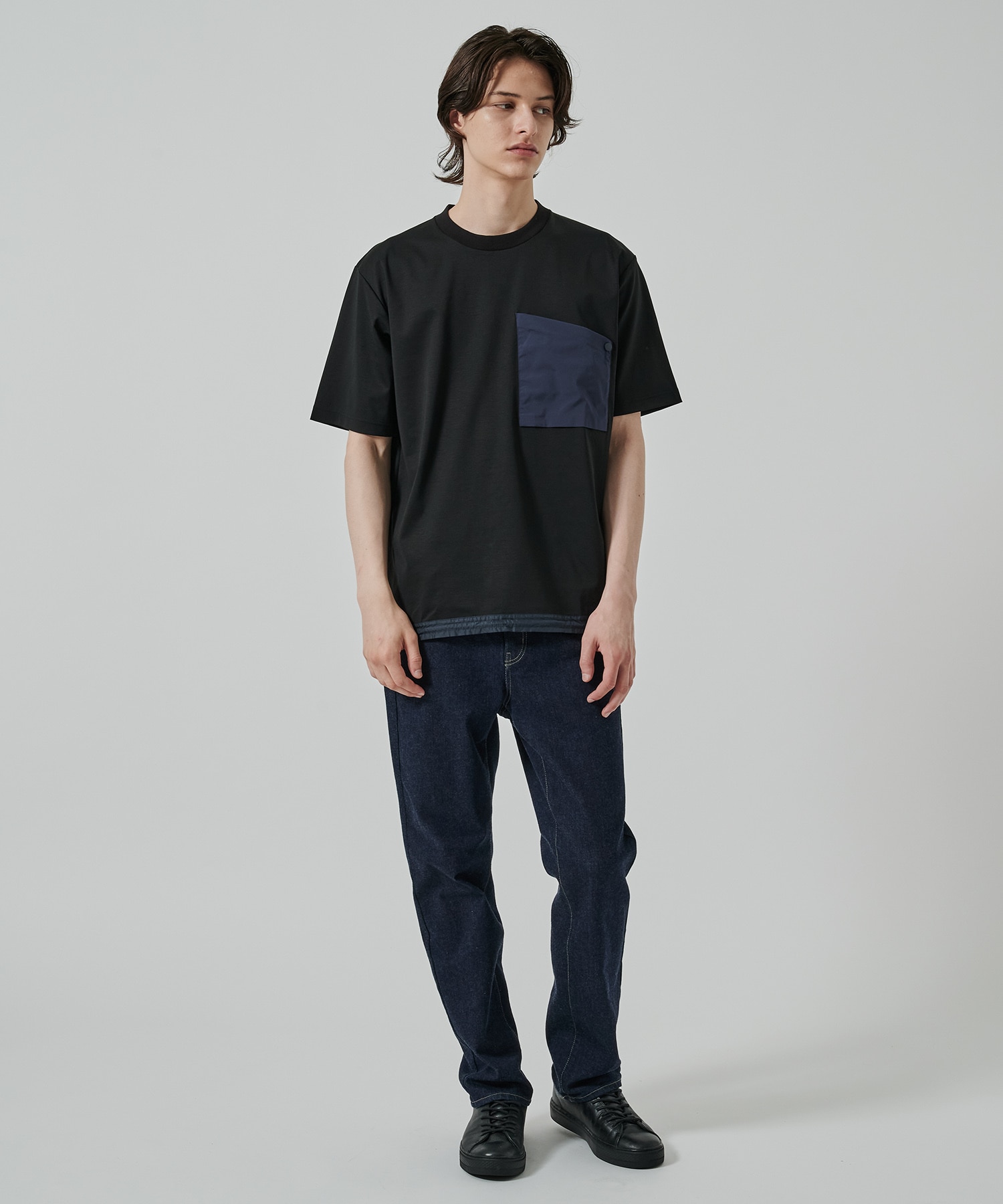 〈別注〉 DRAW CORD S/S POCKET TEE White Mountaineering