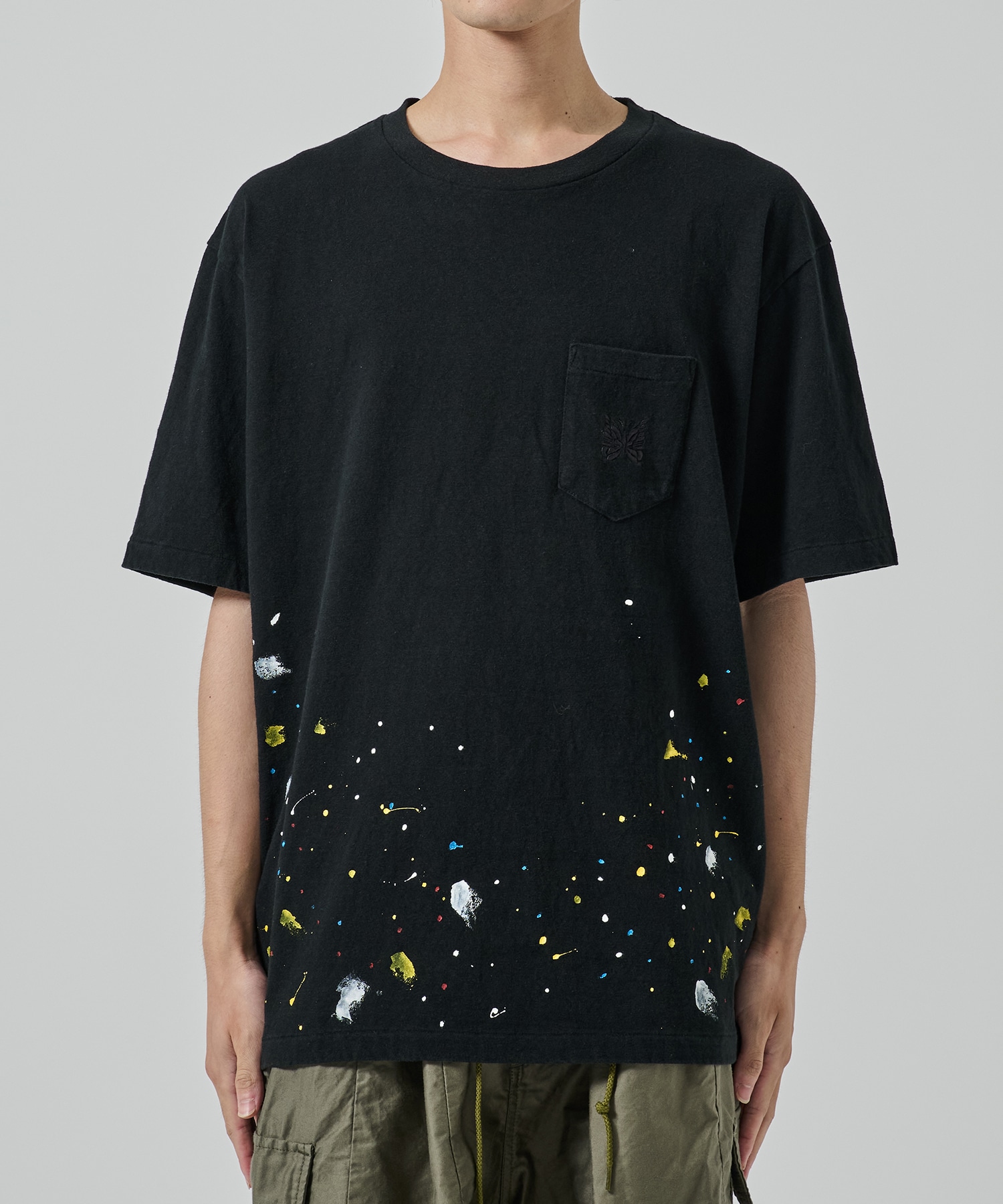 別注 Papillon Emb. Pocket S/S Tee NEEDLES