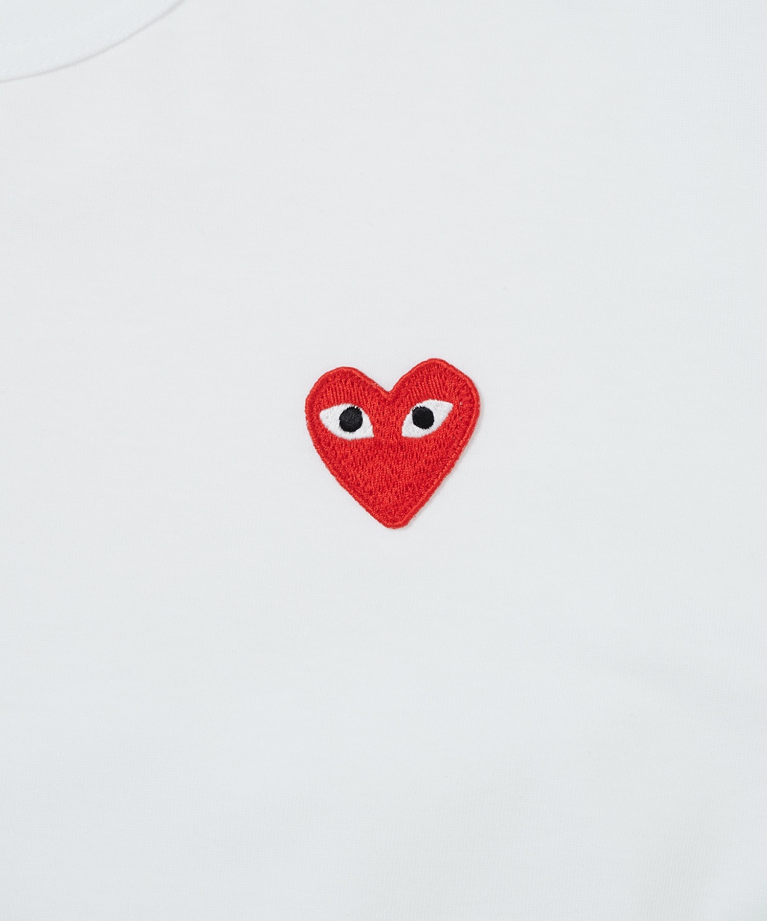 AX-T108-051 T-SHIRT RED EMBLEM S/S PLAY COMME des GARCONS